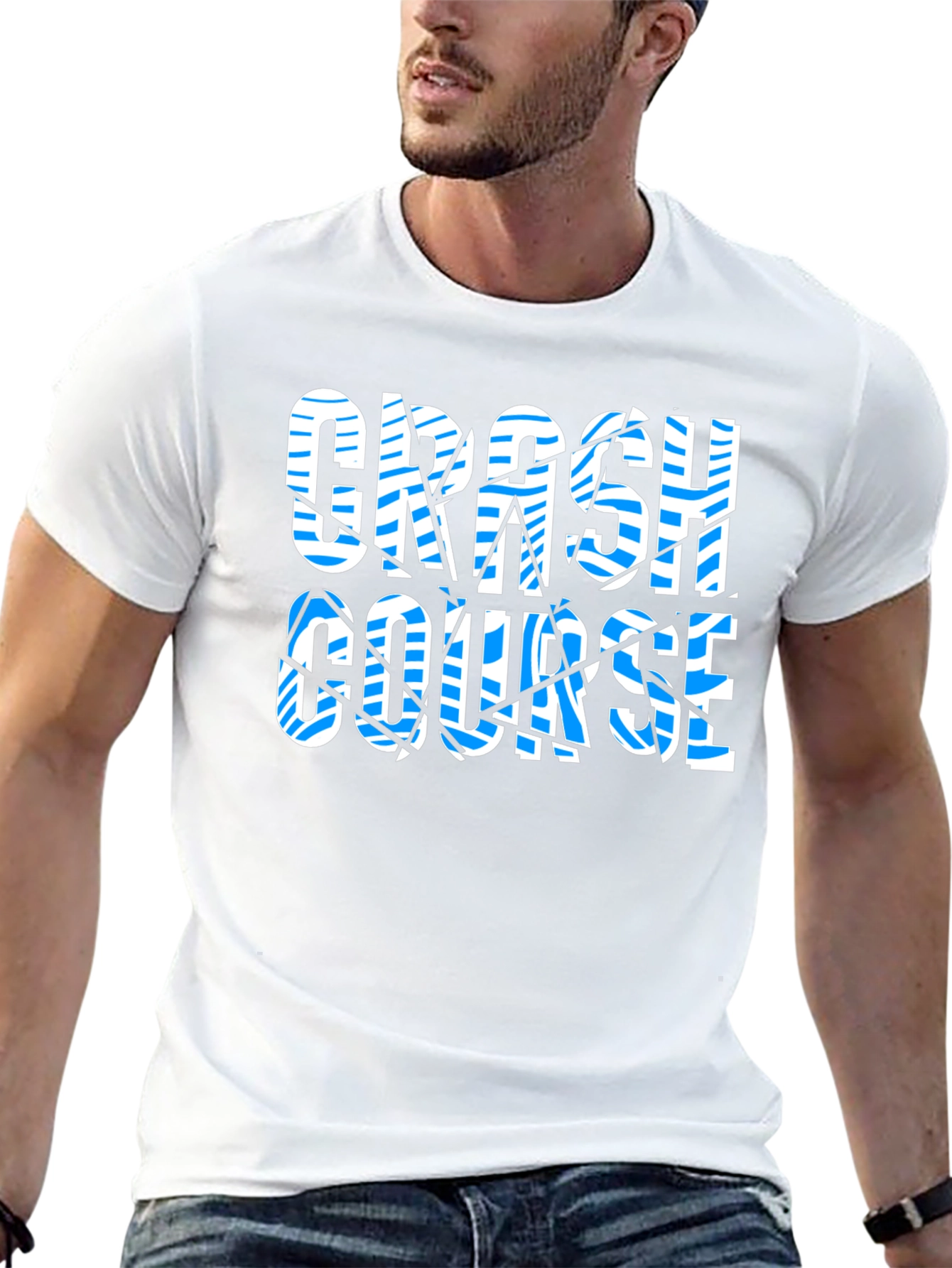 Crash Course Graphic Print Black T-Shirt