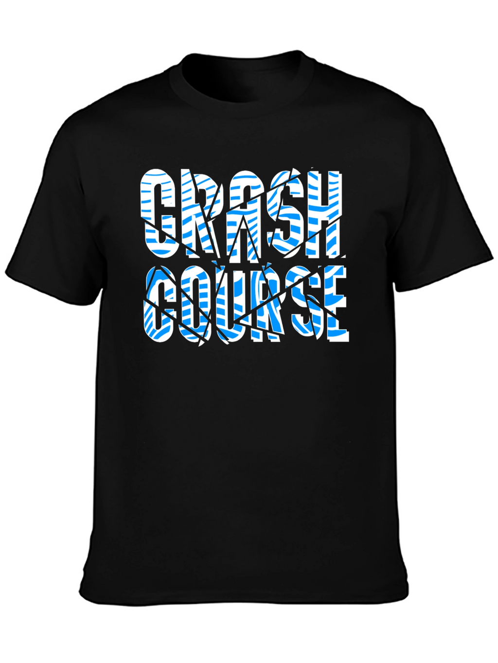 Crash Course Graphic Print Black T-Shirt
