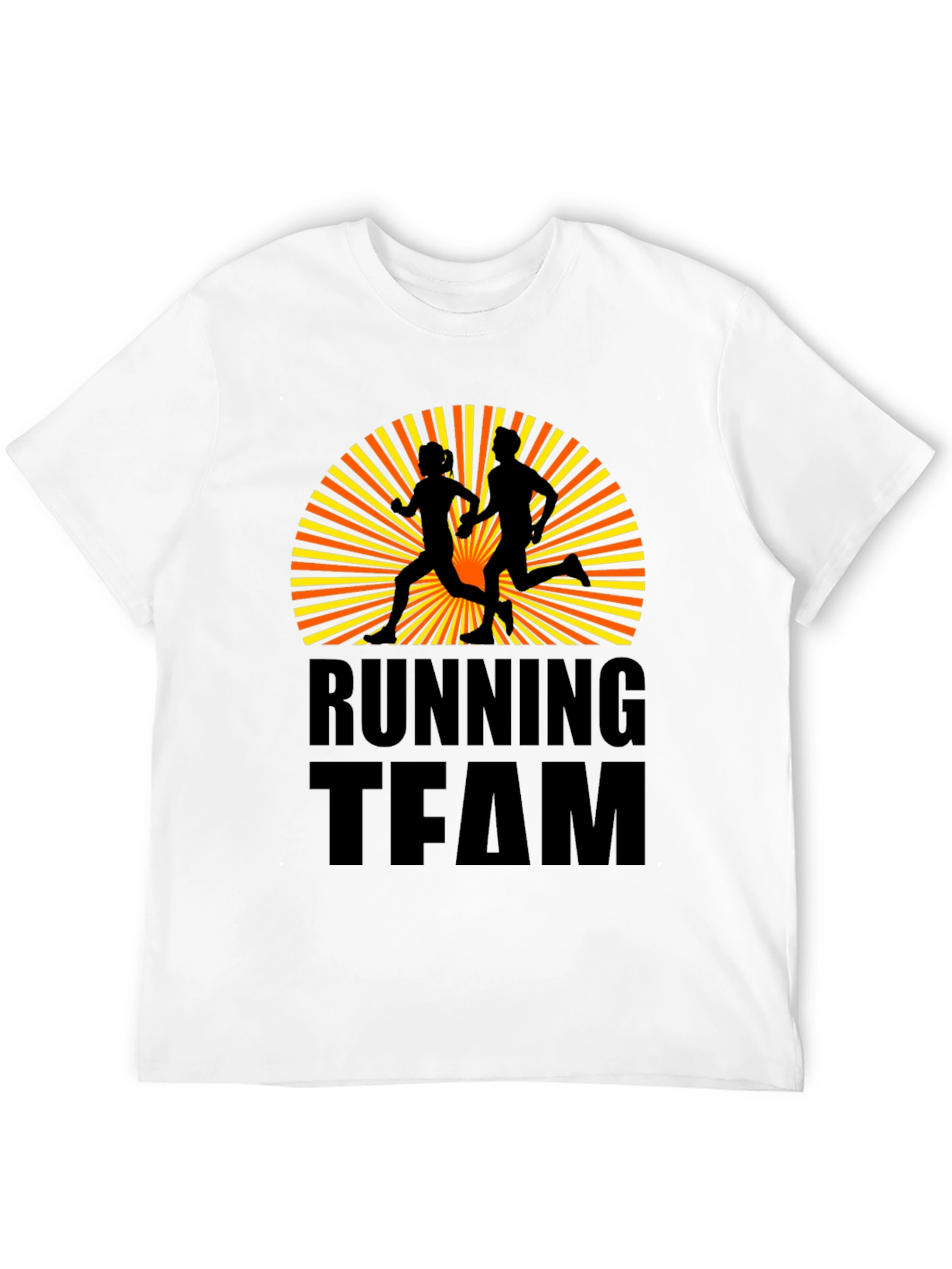 Running Team Graphic T-Shirt - Black