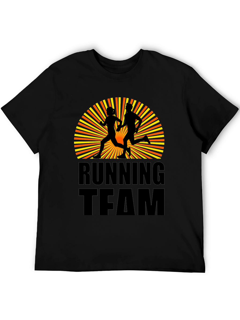 Running Team Graphic T-Shirt - Black