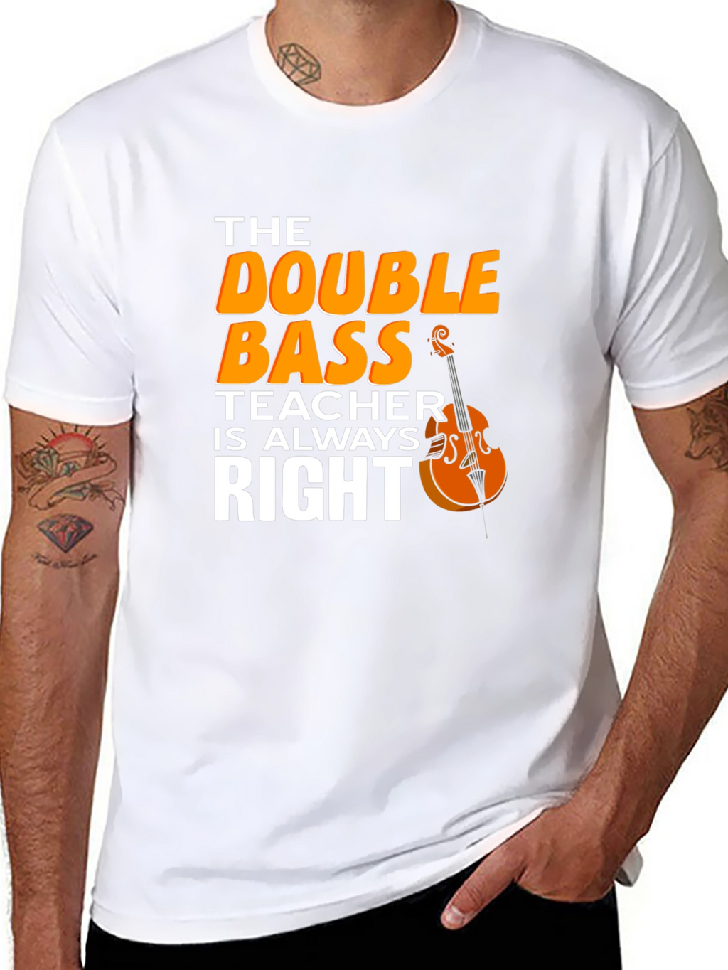 Double Bass Teacher T-Shirt - Music Instructor Apparel
