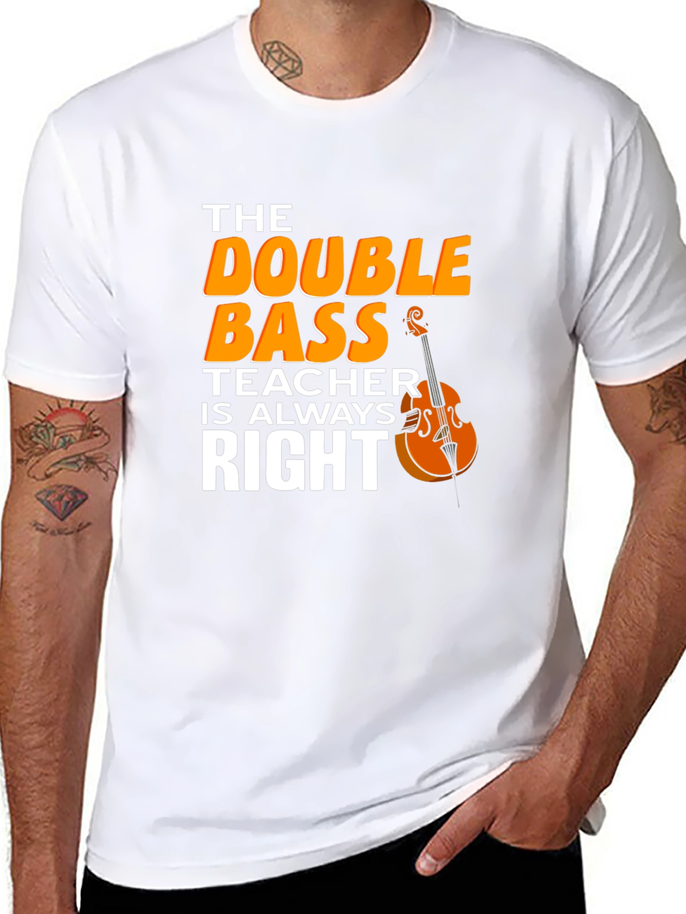 Double Bass Teacher T-Shirt - Music Instructor Apparel