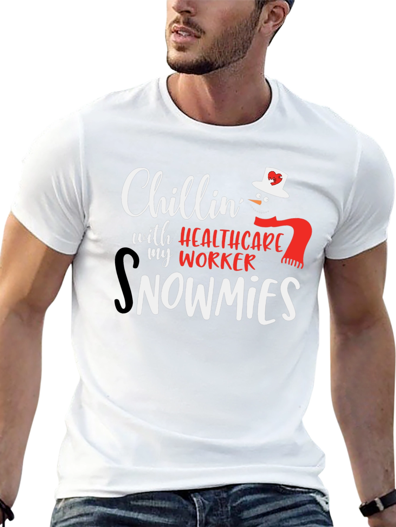 Healthcare Worker Snowmies Graphic Tee