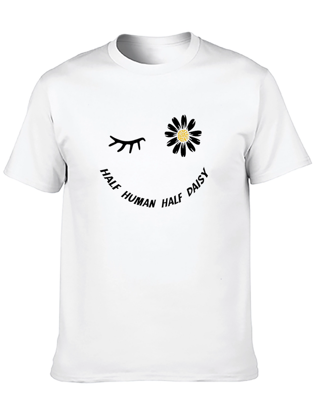 Half Human Half Daisy Graphic T-Shirt