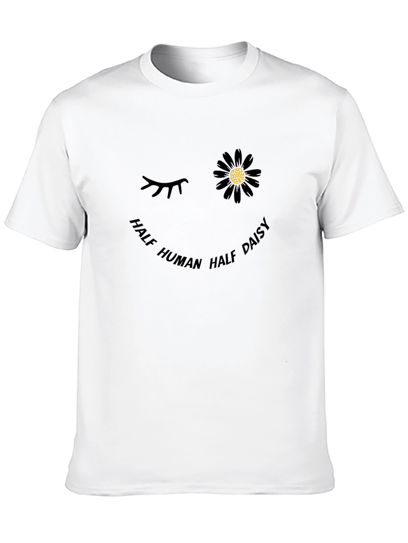 Half Human Half Daisy Graphic T-Shirt