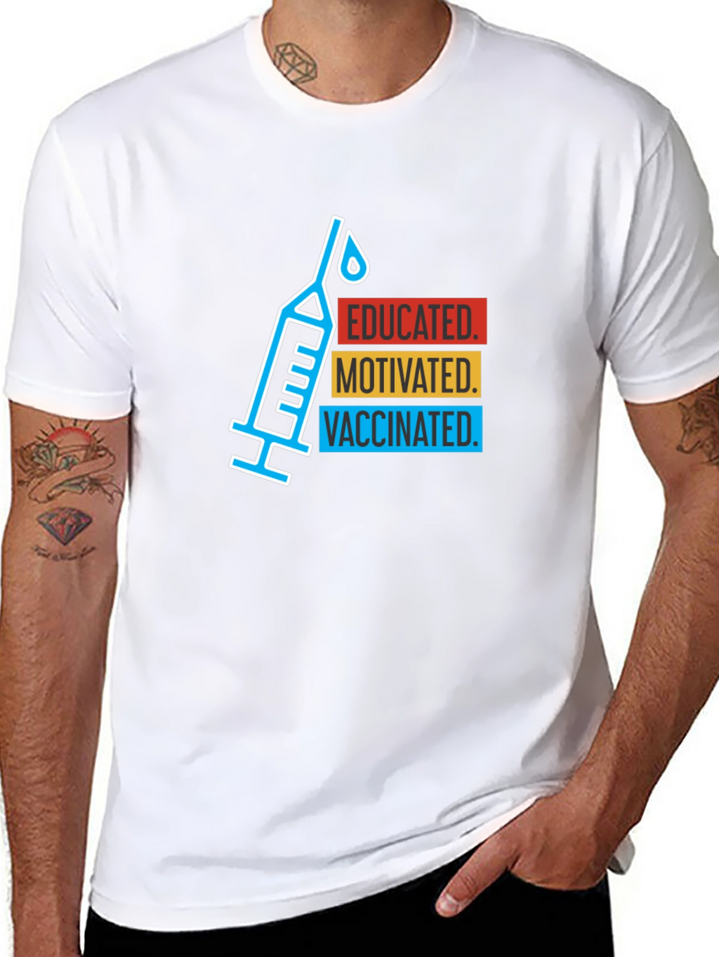 Educated Motivated Vaccinated T-Shirt