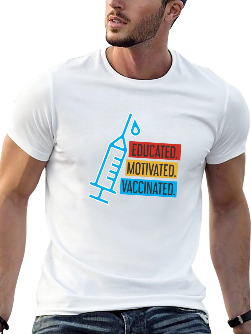Educated Motivated Vaccinated T-Shirt
