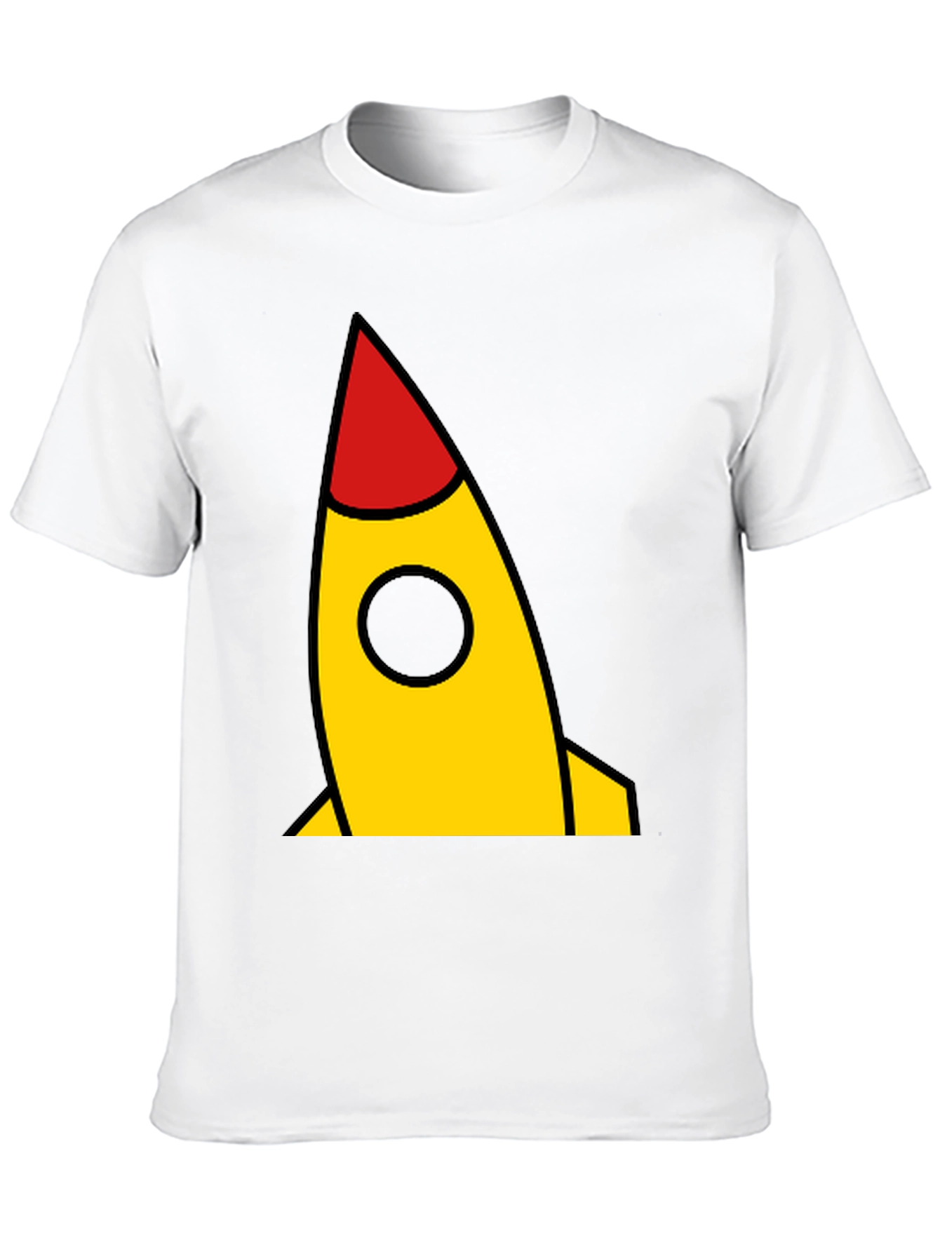 Rocket Graphic Black T-Shirt