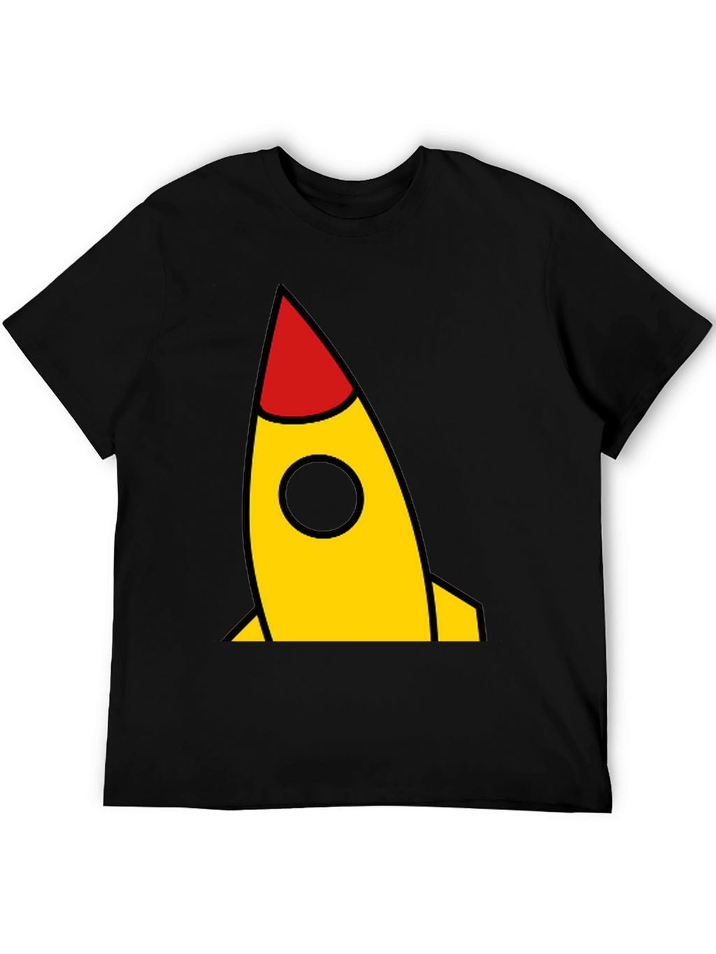 Rocket Graphic Black T-Shirt