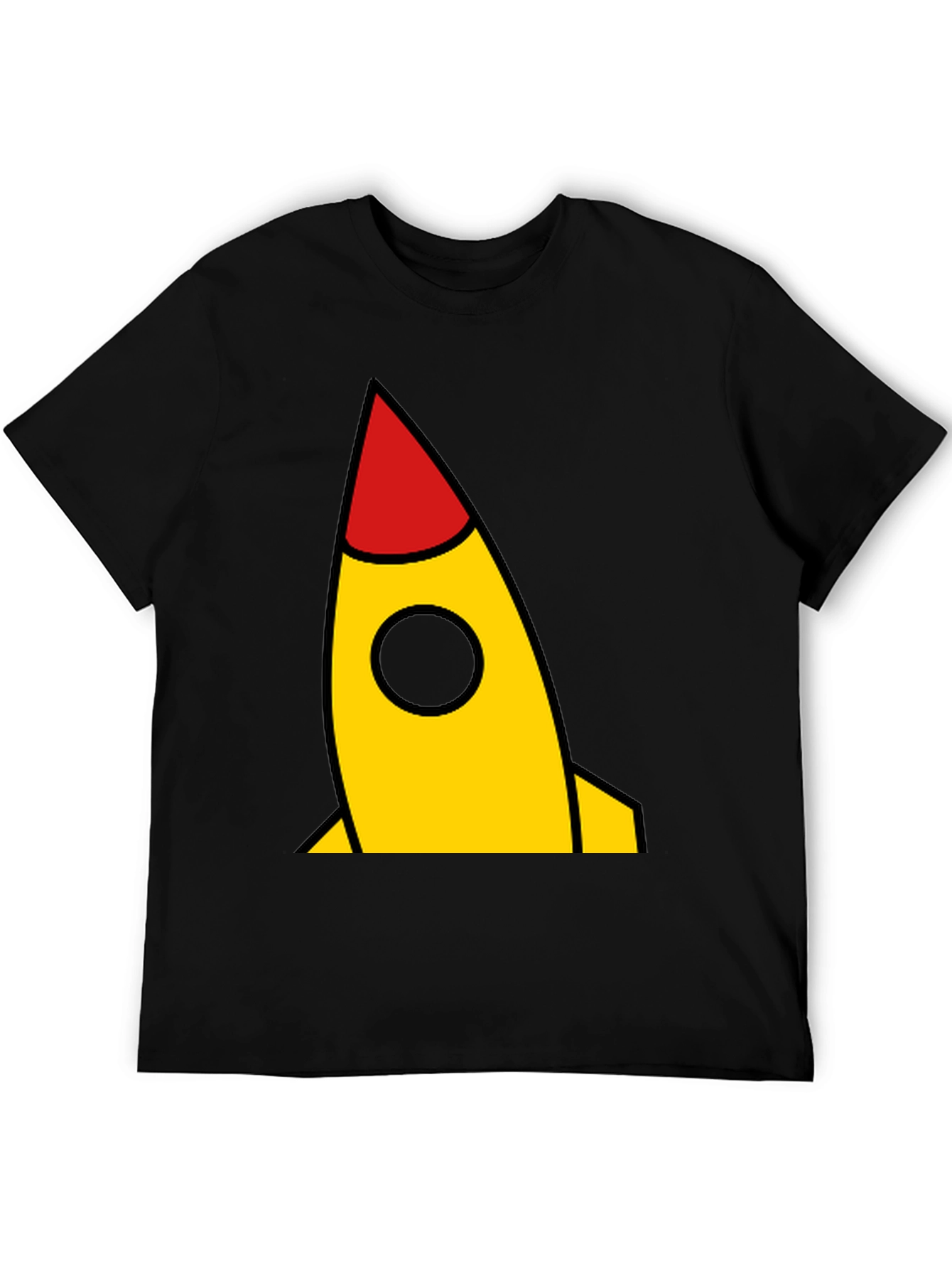 Rocket Graphic Black T-Shirt