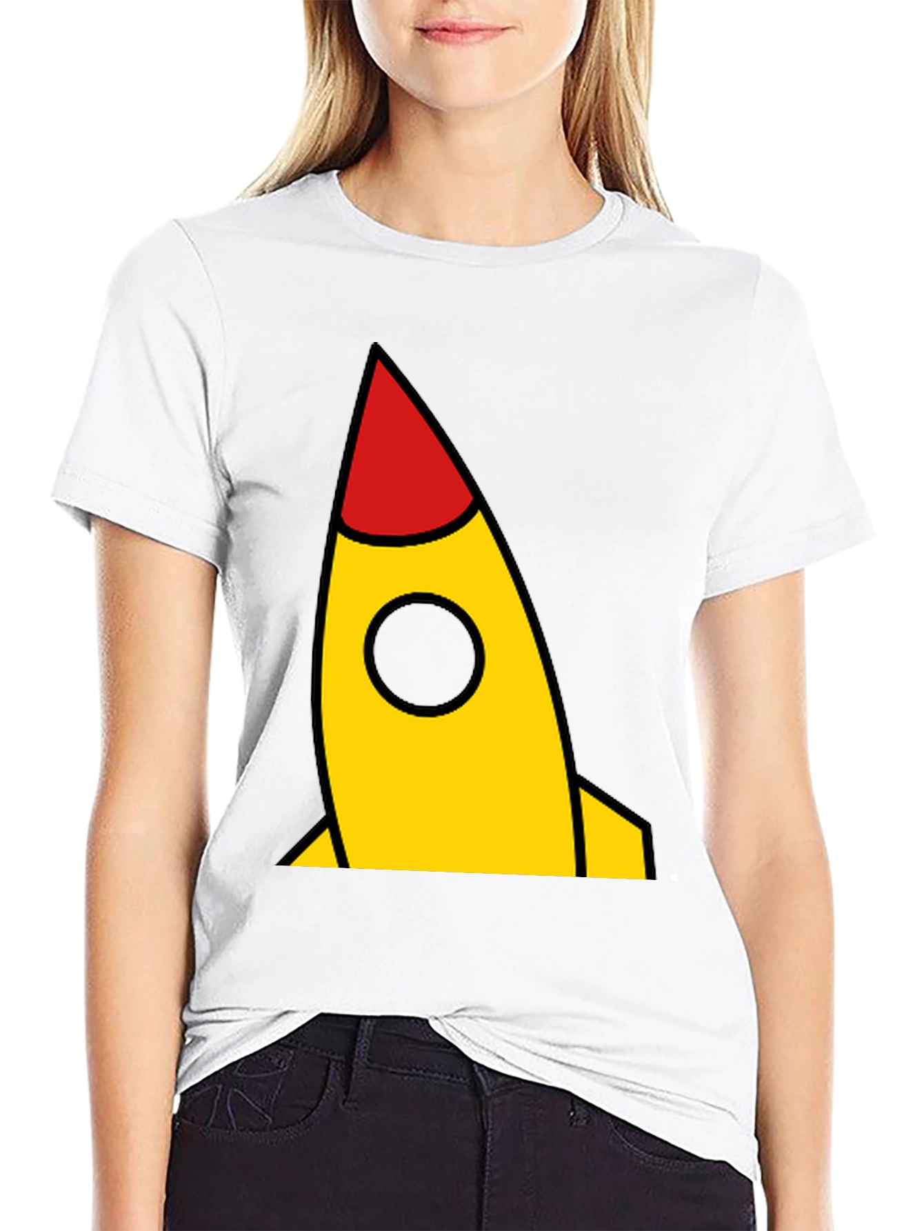 Rocket Graphic Black T-Shirt