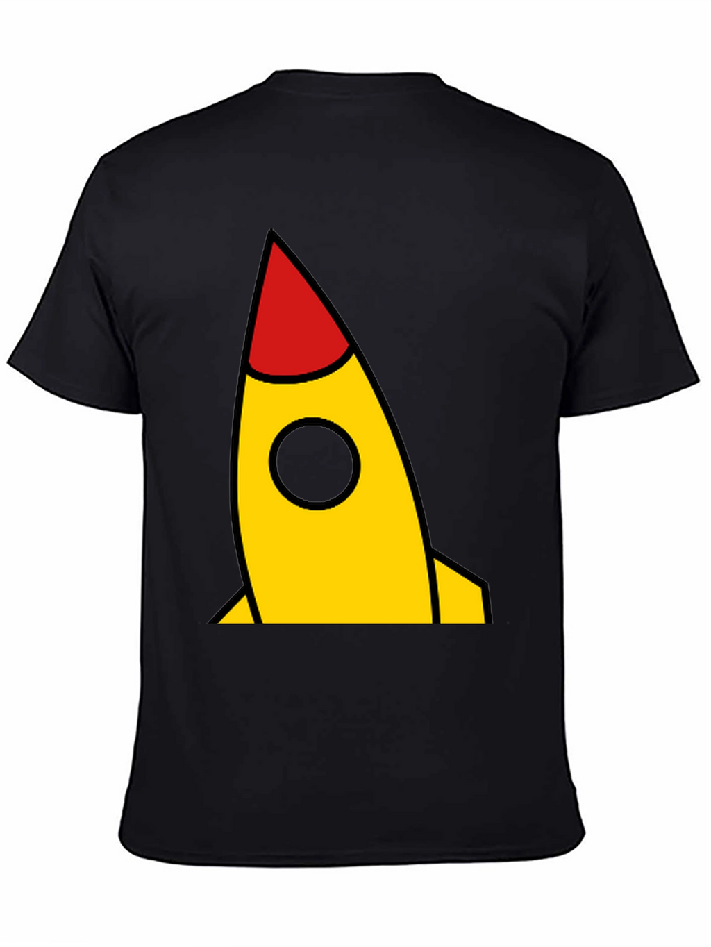 Rocket Graphic Black T-Shirt