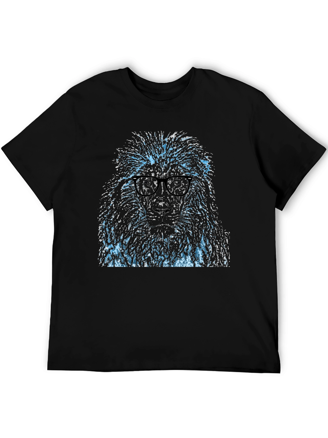 Cool Poodle Graphic Tee - Stylish Mens Black T-Shirt