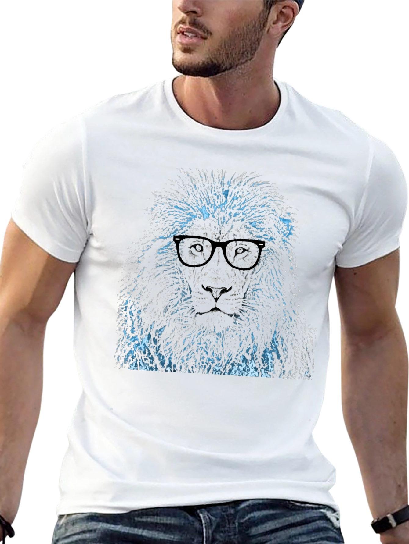 Cool Poodle Graphic Tee - Stylish Mens Black T-Shirt