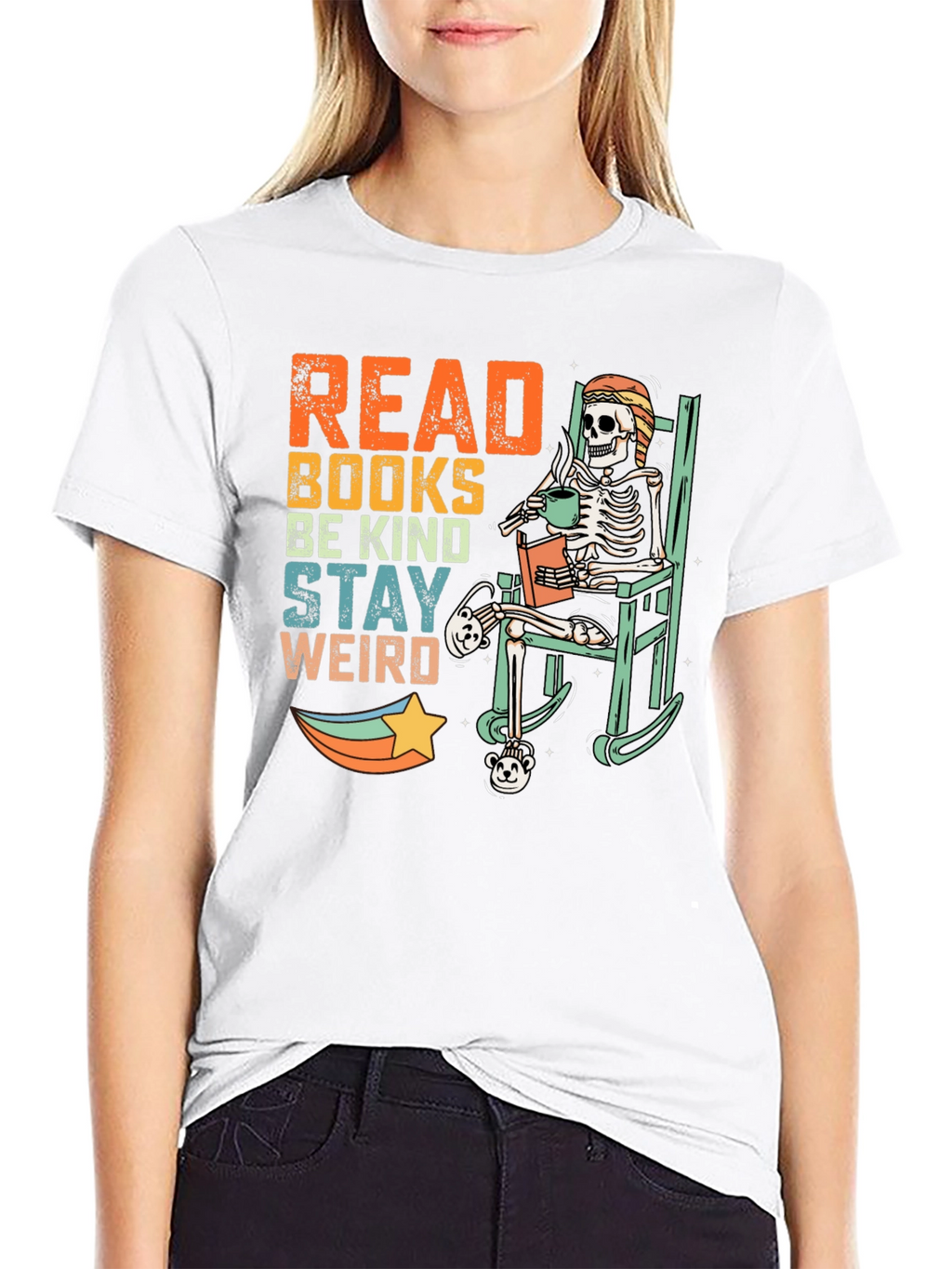 Read Books Be Kind Stay Weird T-Shirt