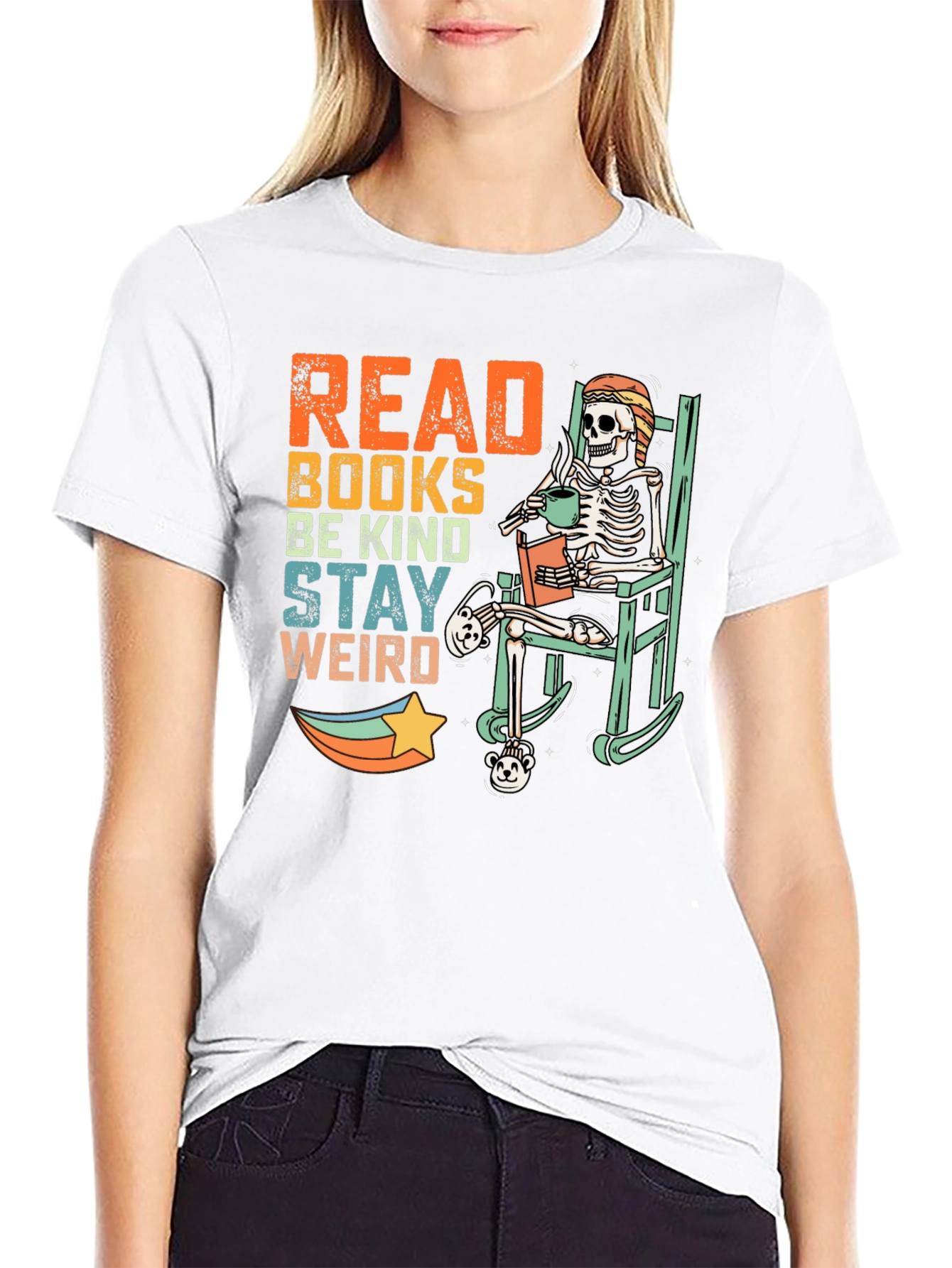 Read Books Be Kind Stay Weird T-Shirt
