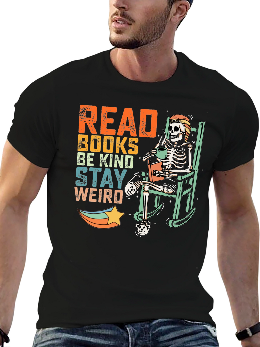 Read Books Be Kind Stay Weird T-Shirt