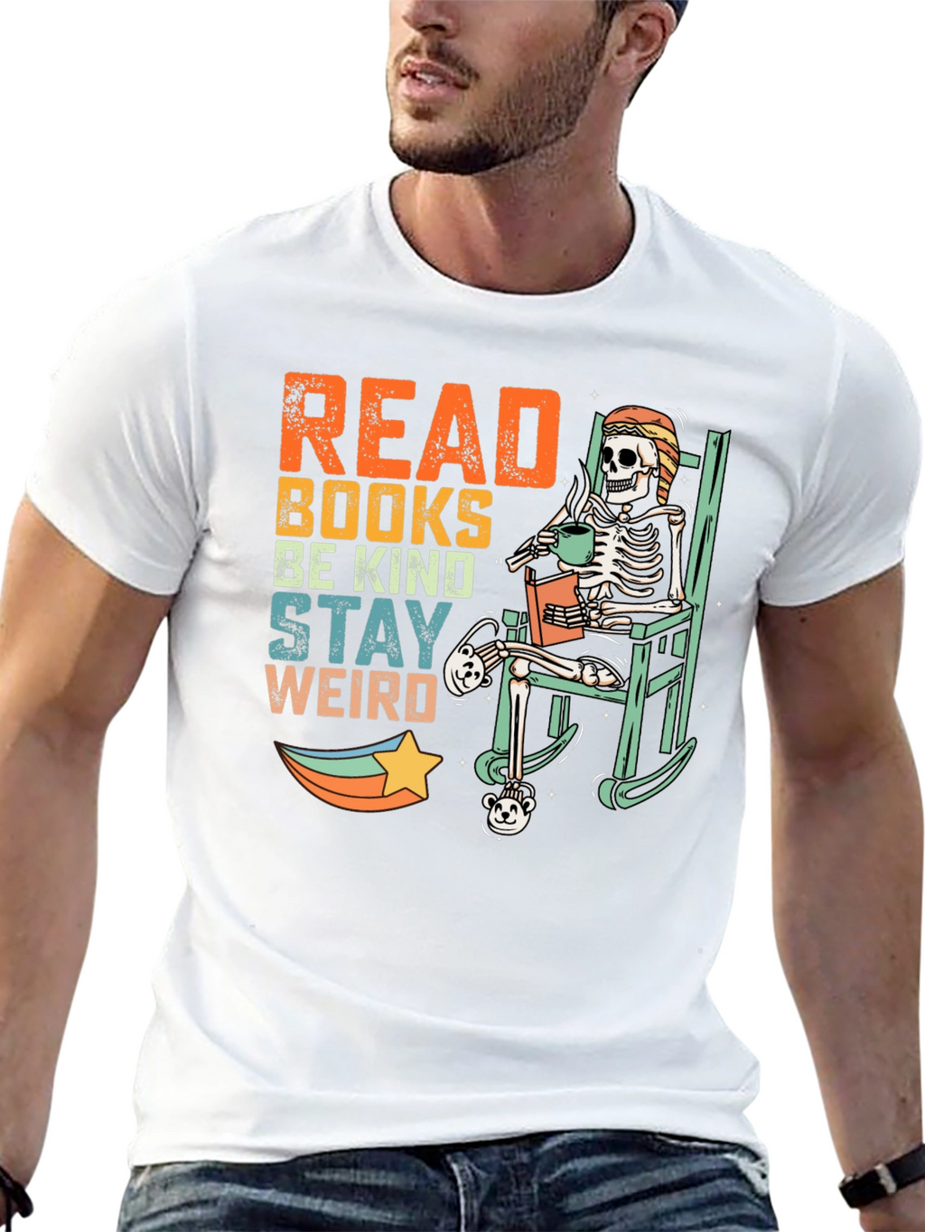 Read Books Be Kind Stay Weird T-Shirt