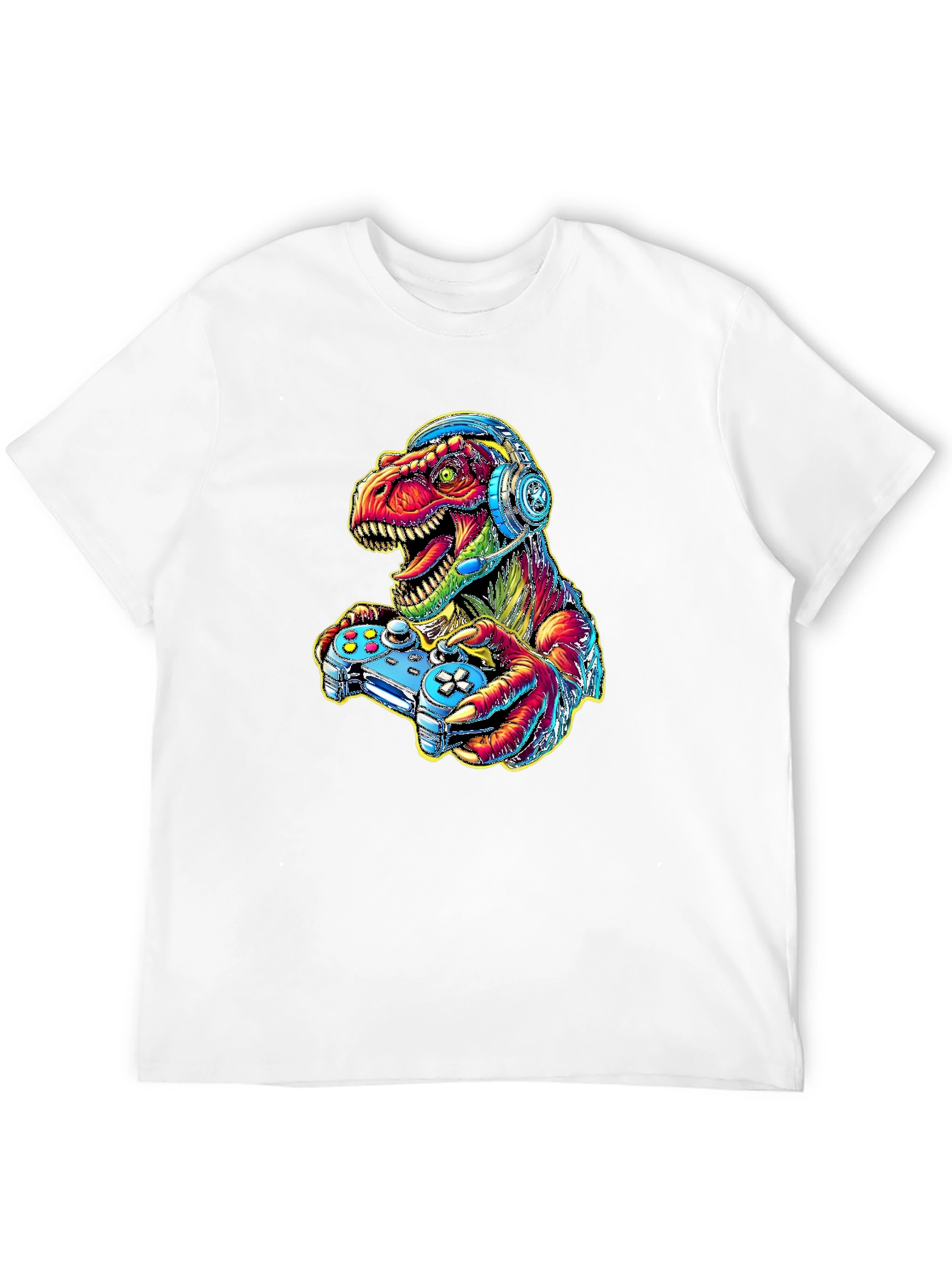 Gamer Dino T-Shirt - Cool Graphic Tee