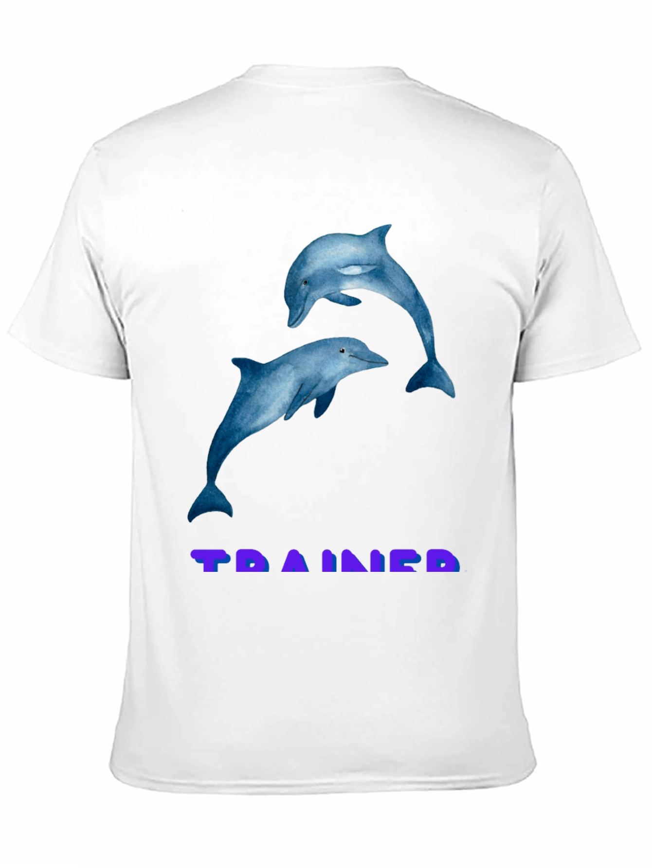 Dolphin Graphic T-Shirt - TRAINED Black Tee