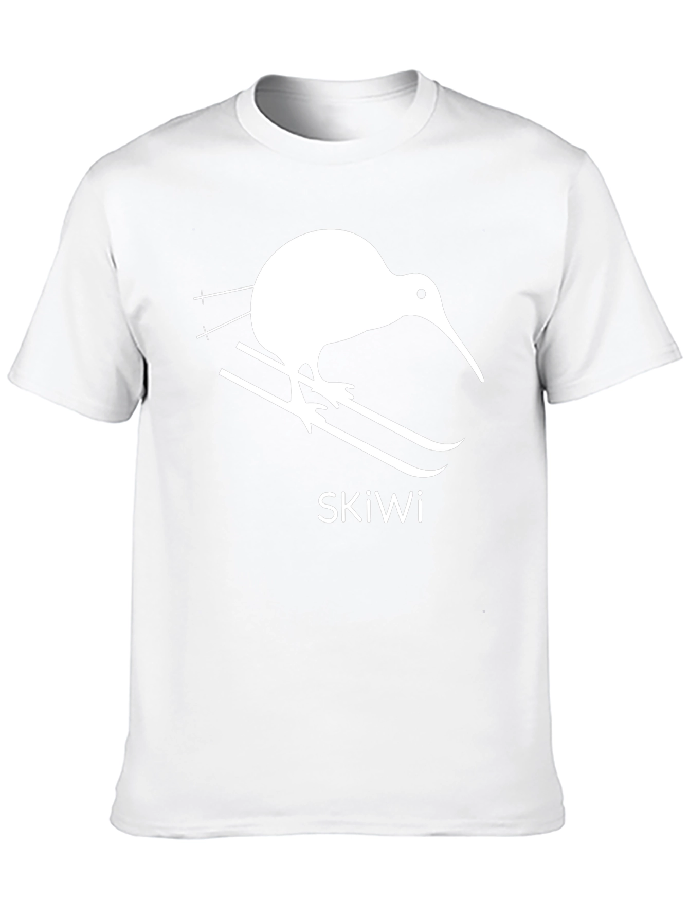 SkiWi T-Shirt - Kiwi Bird on Skis - Unique Design