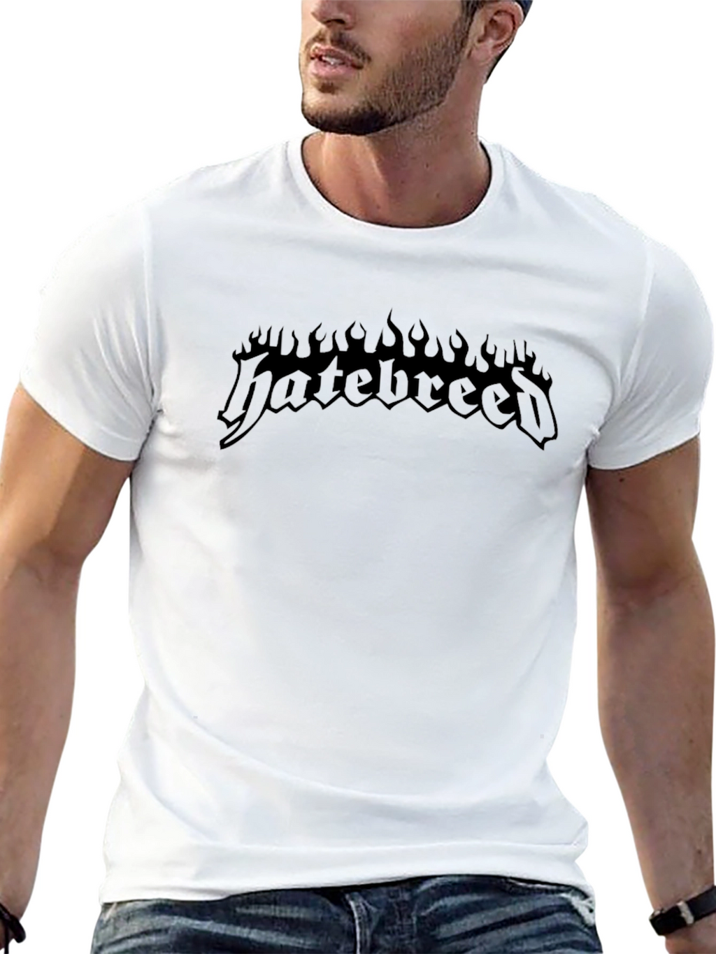 Mens Black Hatebreed Graphic T-Shirt