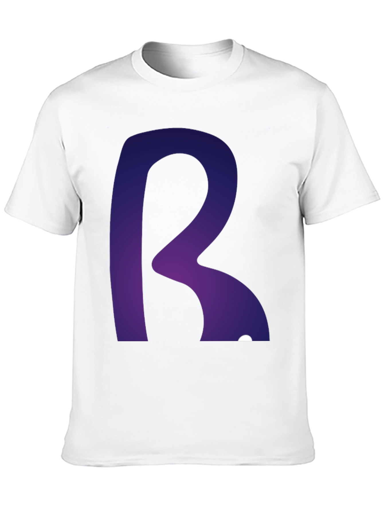 Letter R Graphic Tee - Modern Gradient Design