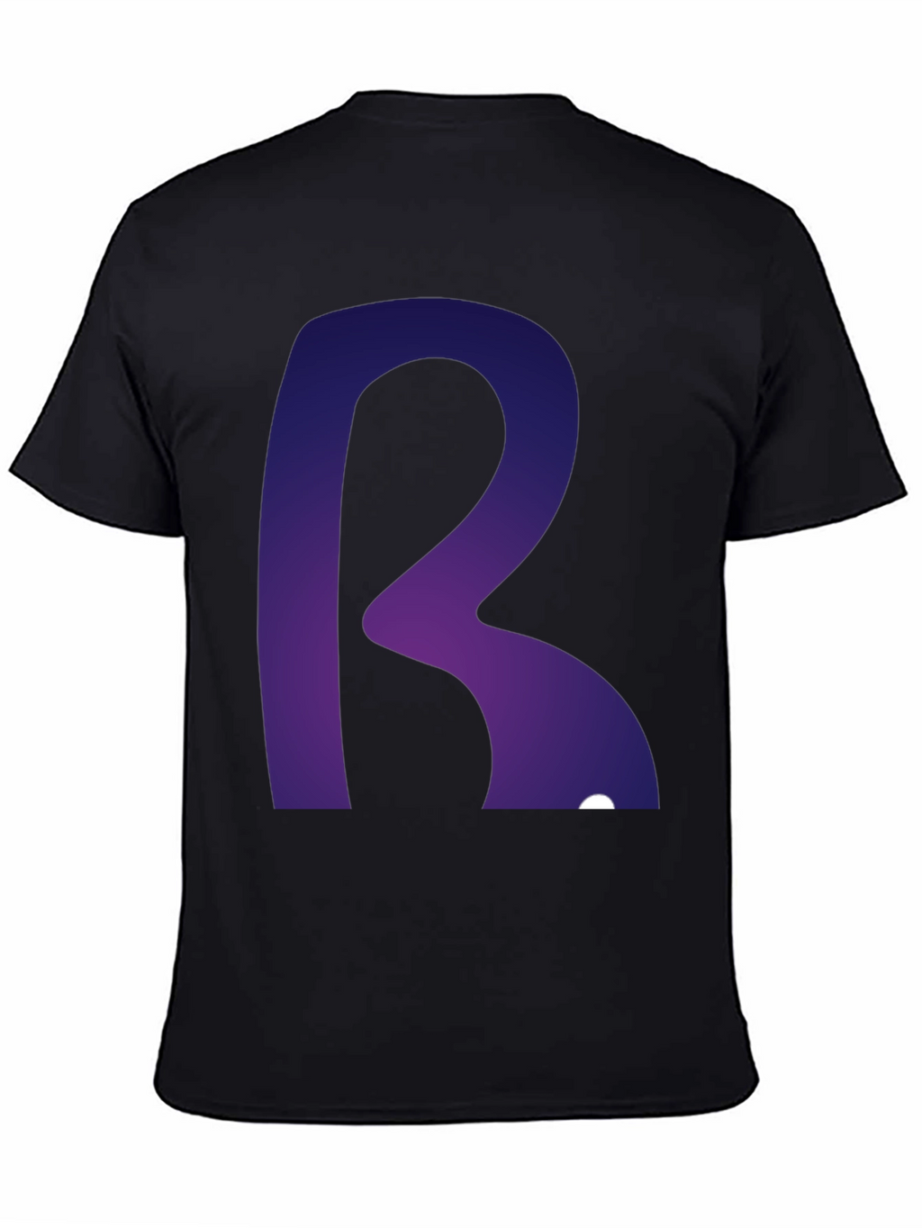 Letter R Graphic Tee - Modern Gradient Design