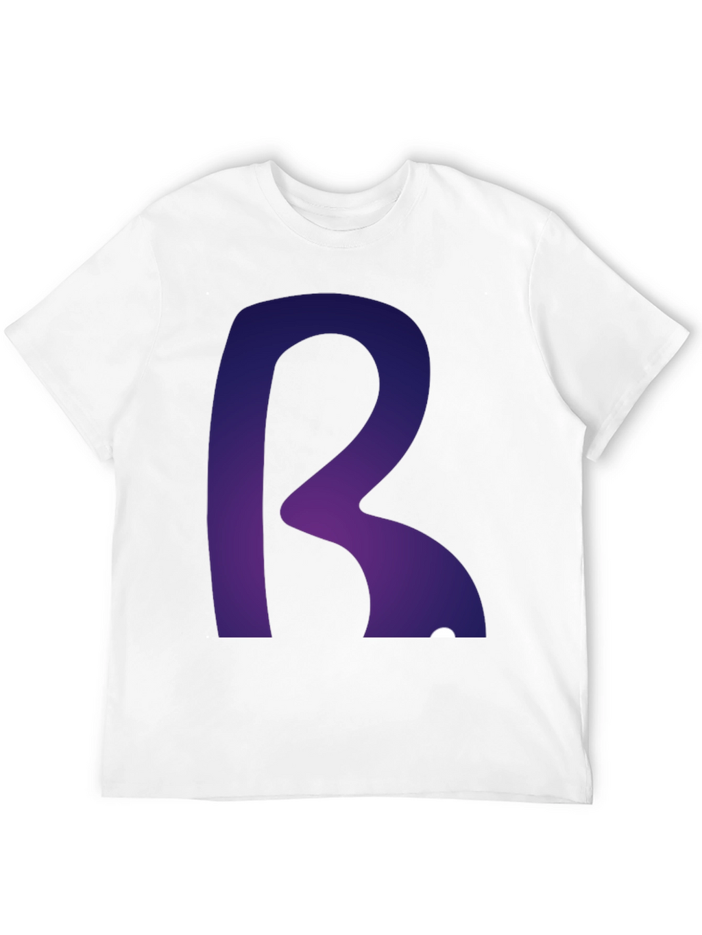 Letter R Graphic Tee - Modern Gradient Design