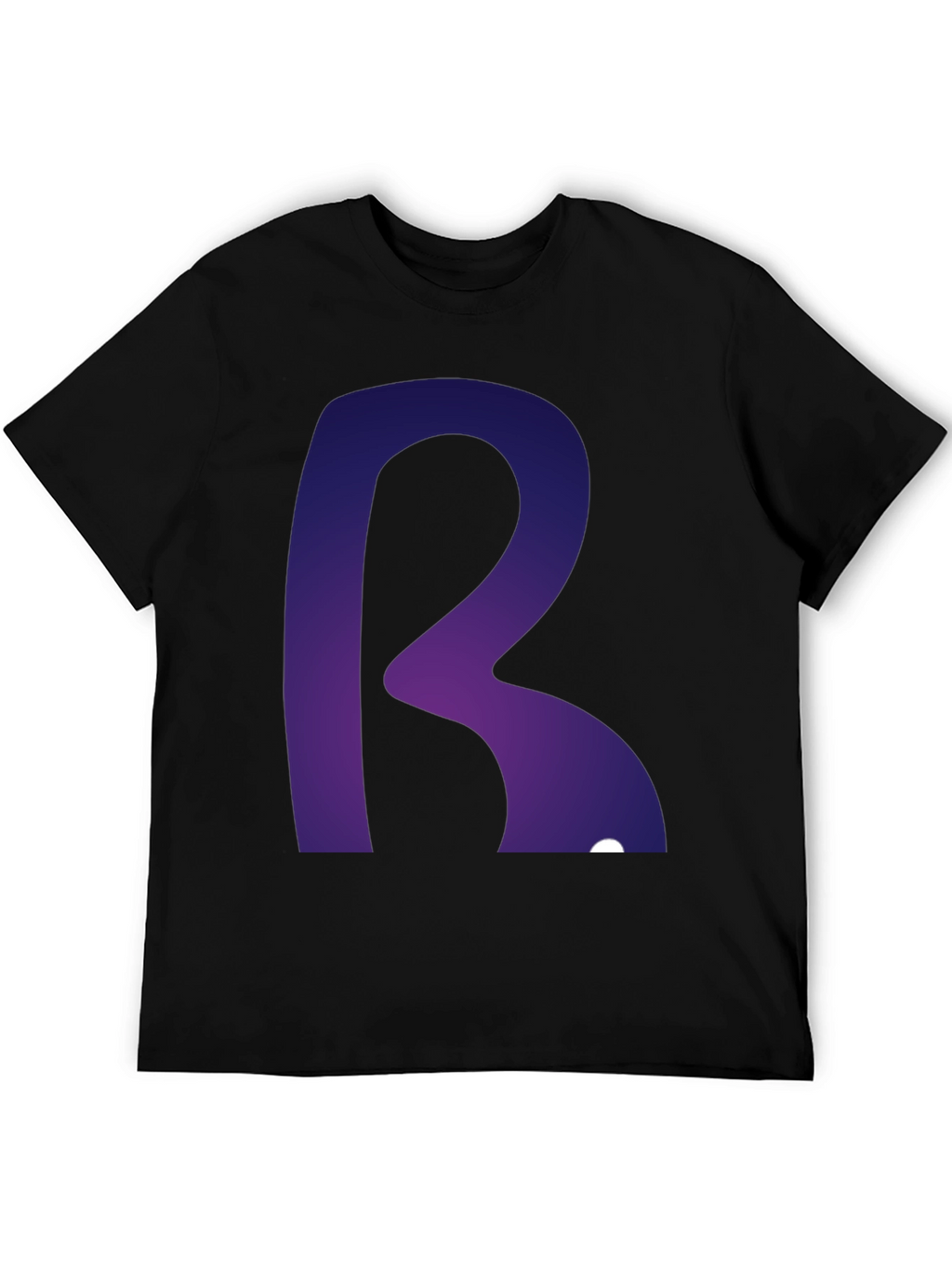 Letter R Graphic Tee - Modern Gradient Design