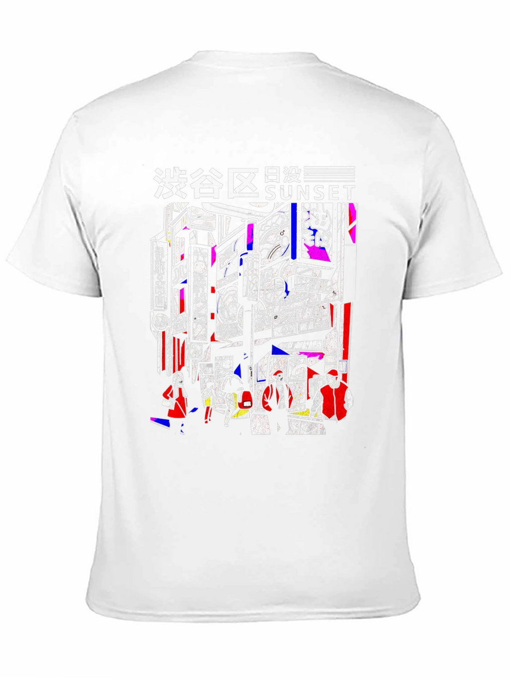 Tokyo Sunset Graphic Tee - Black
