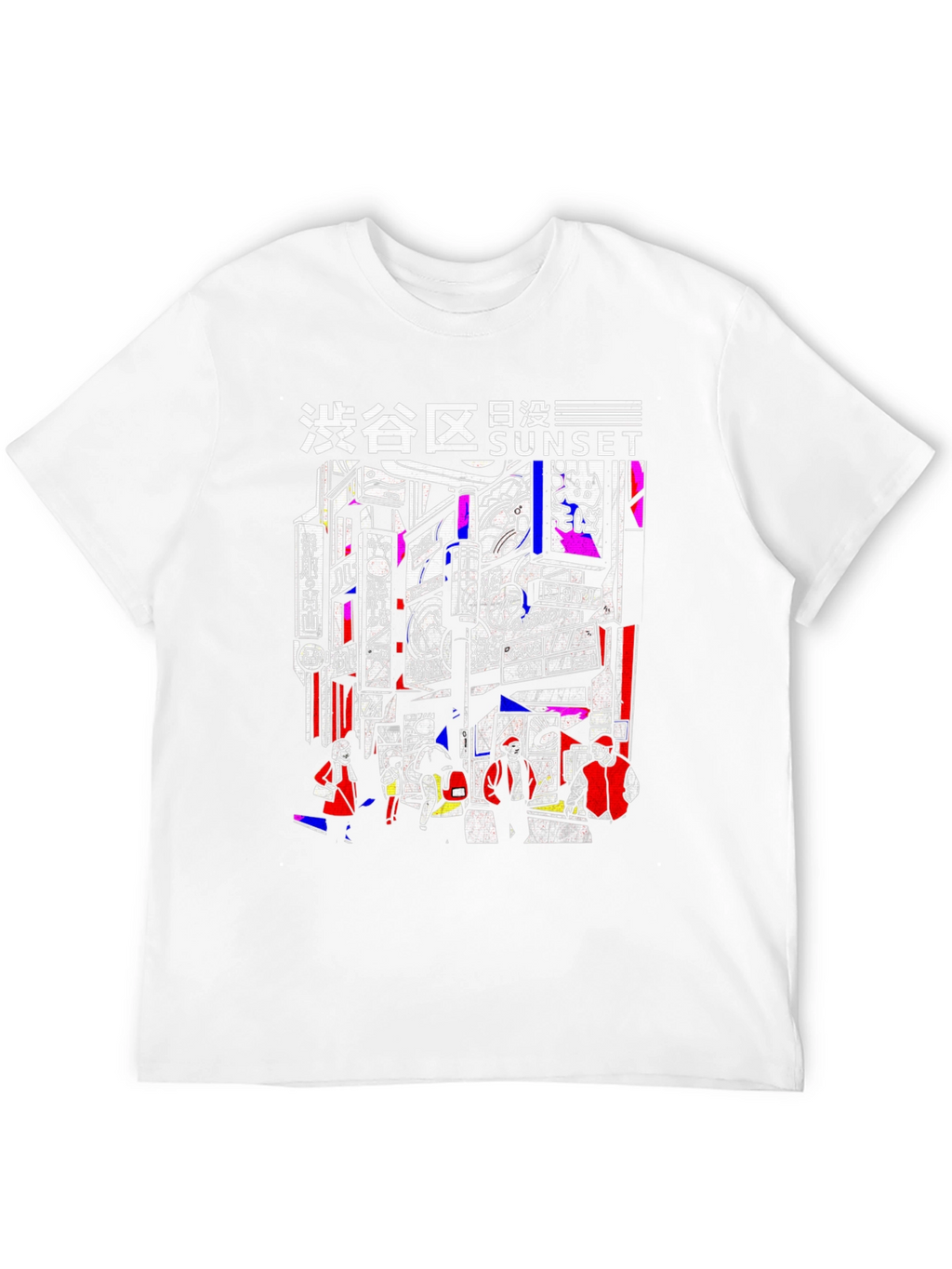 Tokyo Sunset Graphic Tee - Black