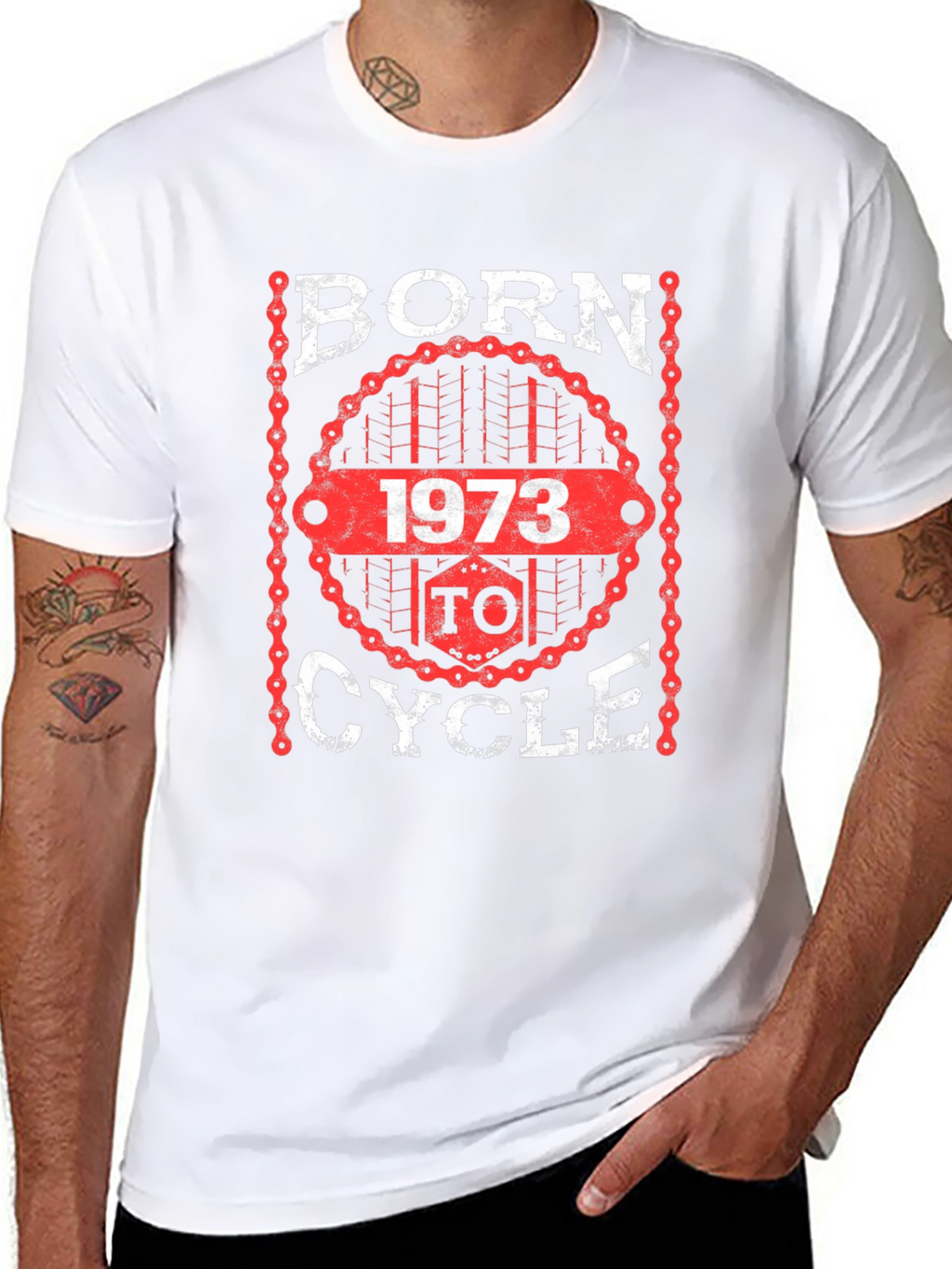 Born 1973 to Cycle Black T-Shirt