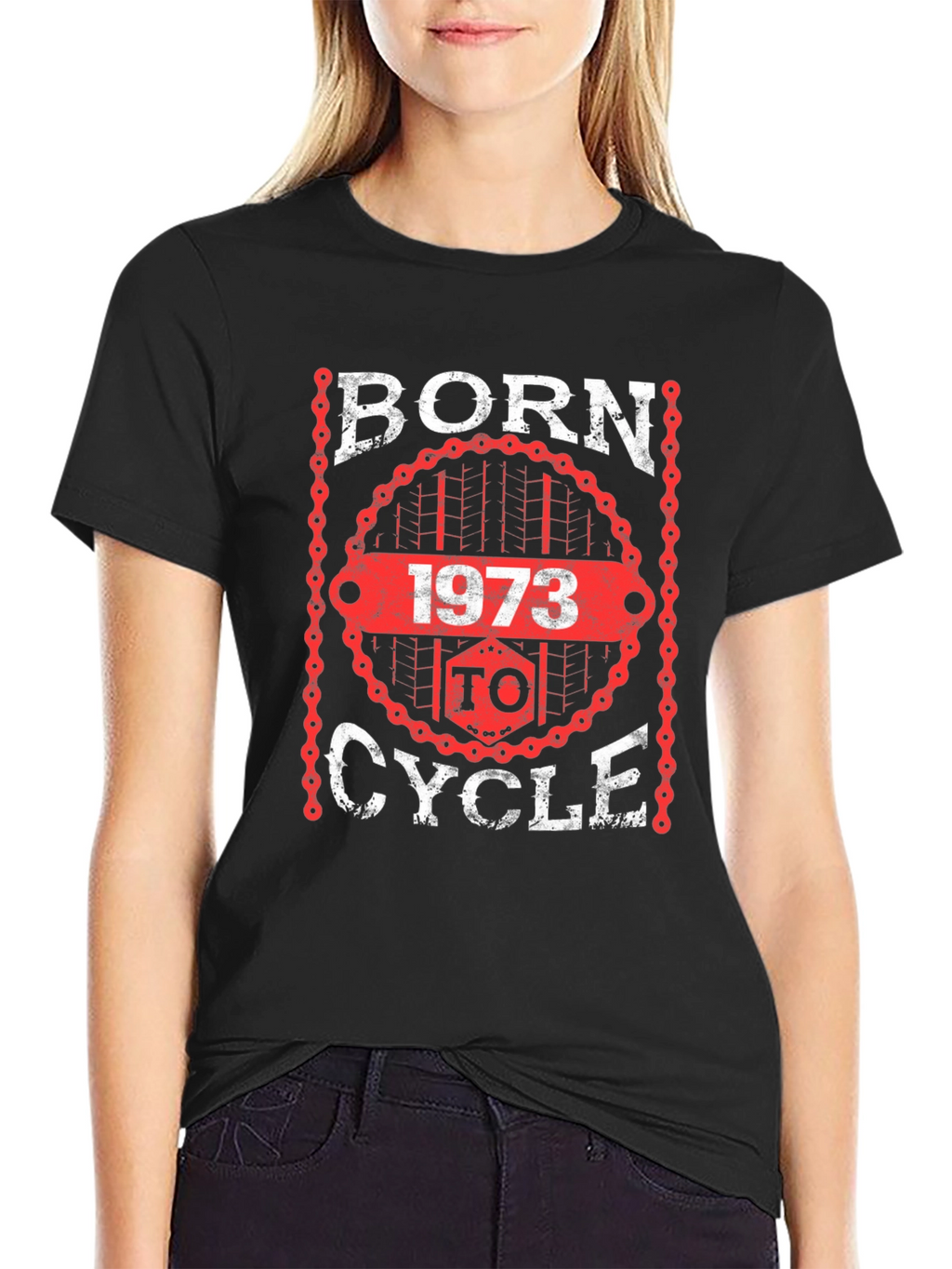 Born 1973 to Cycle Black T-Shirt