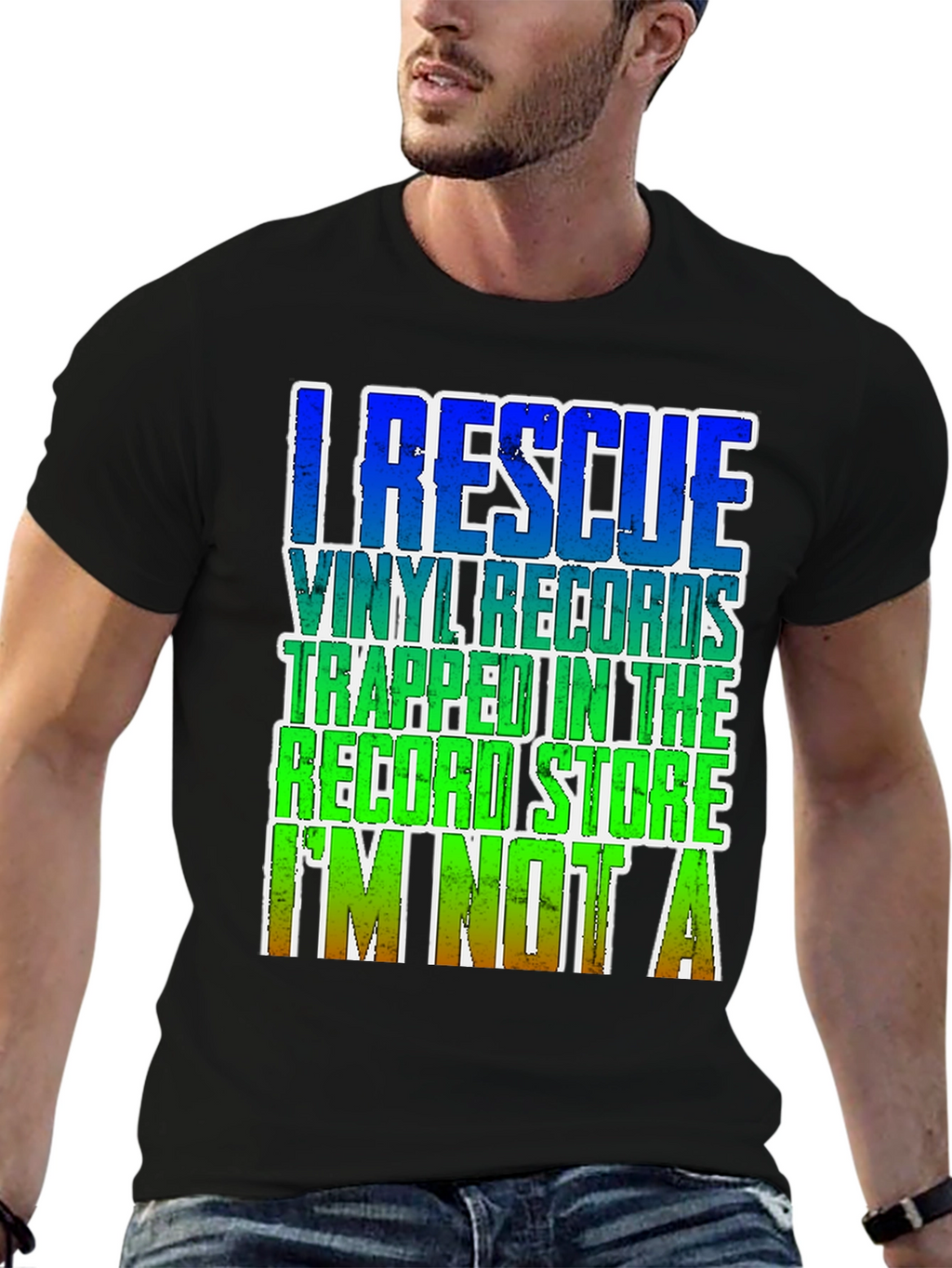 Vinyl Record Rescuer Graphic T-Shirt