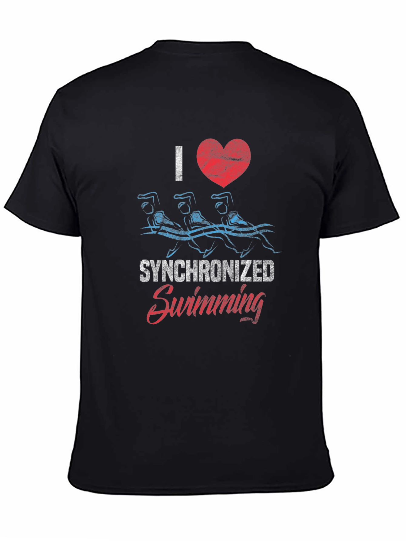 I Love Synchronized Swimming Graphic Tee