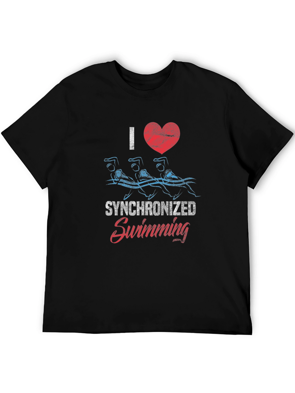 I Love Synchronized Swimming Graphic Tee