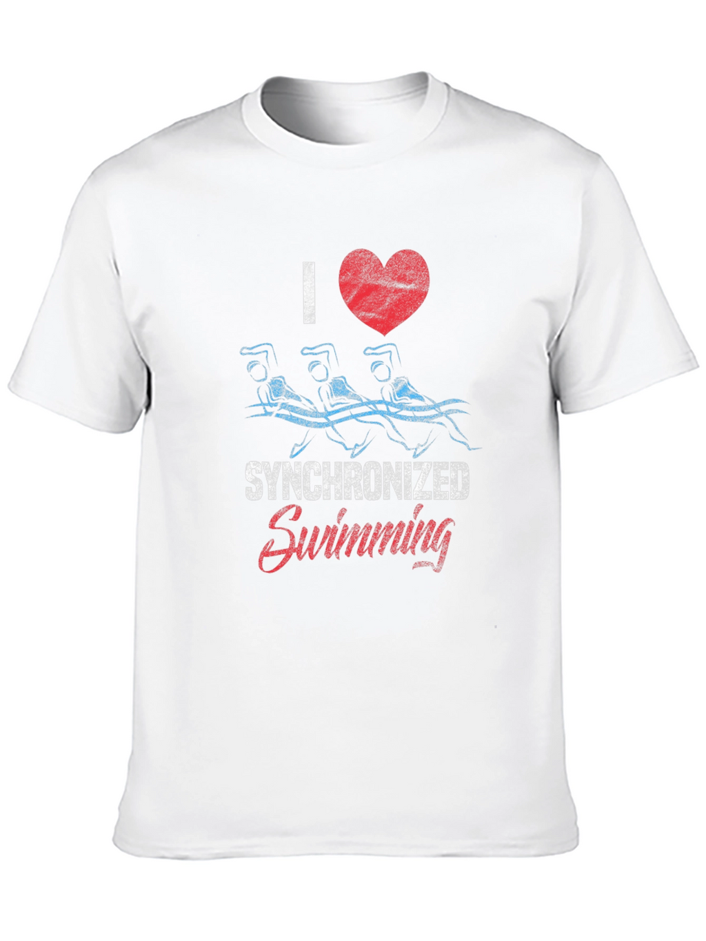 I Love Synchronized Swimming Graphic Tee