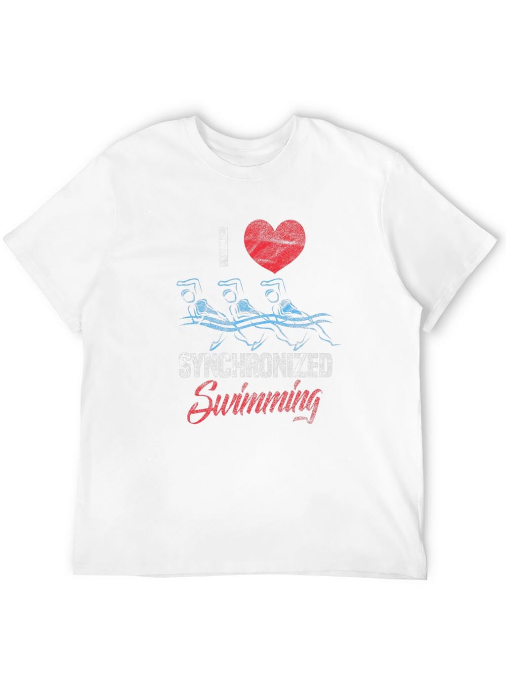 I Love Synchronized Swimming Graphic Tee