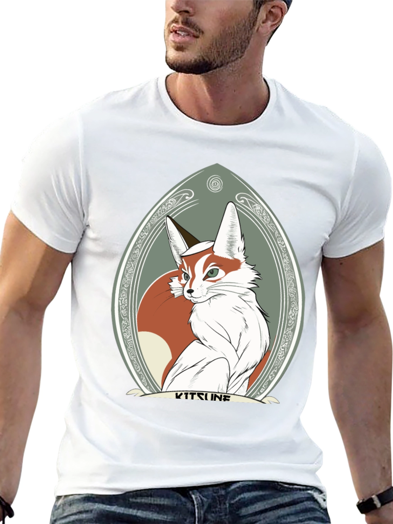 Kitsune Fox Graphic Tee - Stylish & Unique Design