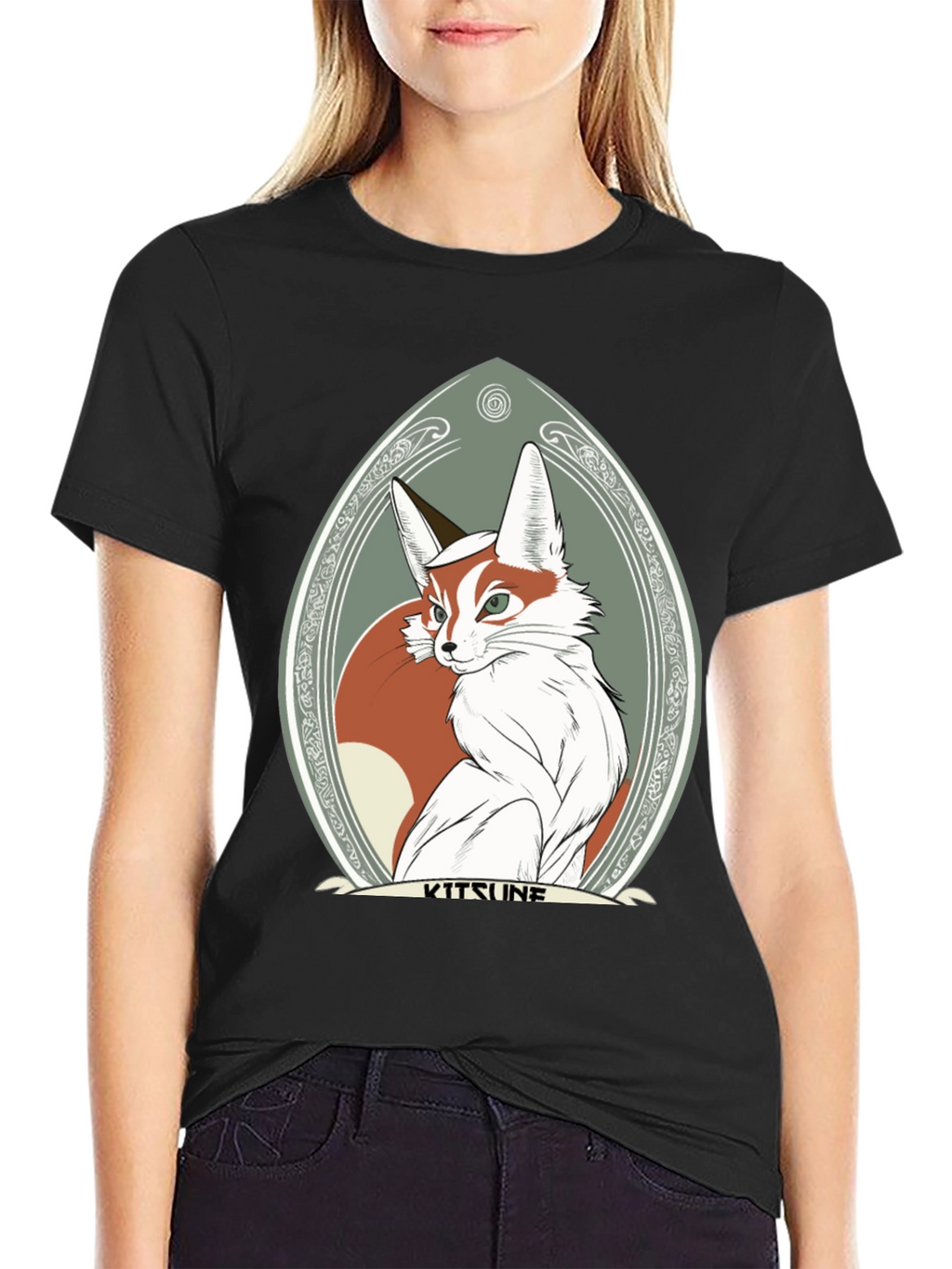 Kitsune Fox Graphic Tee - Stylish & Unique Design