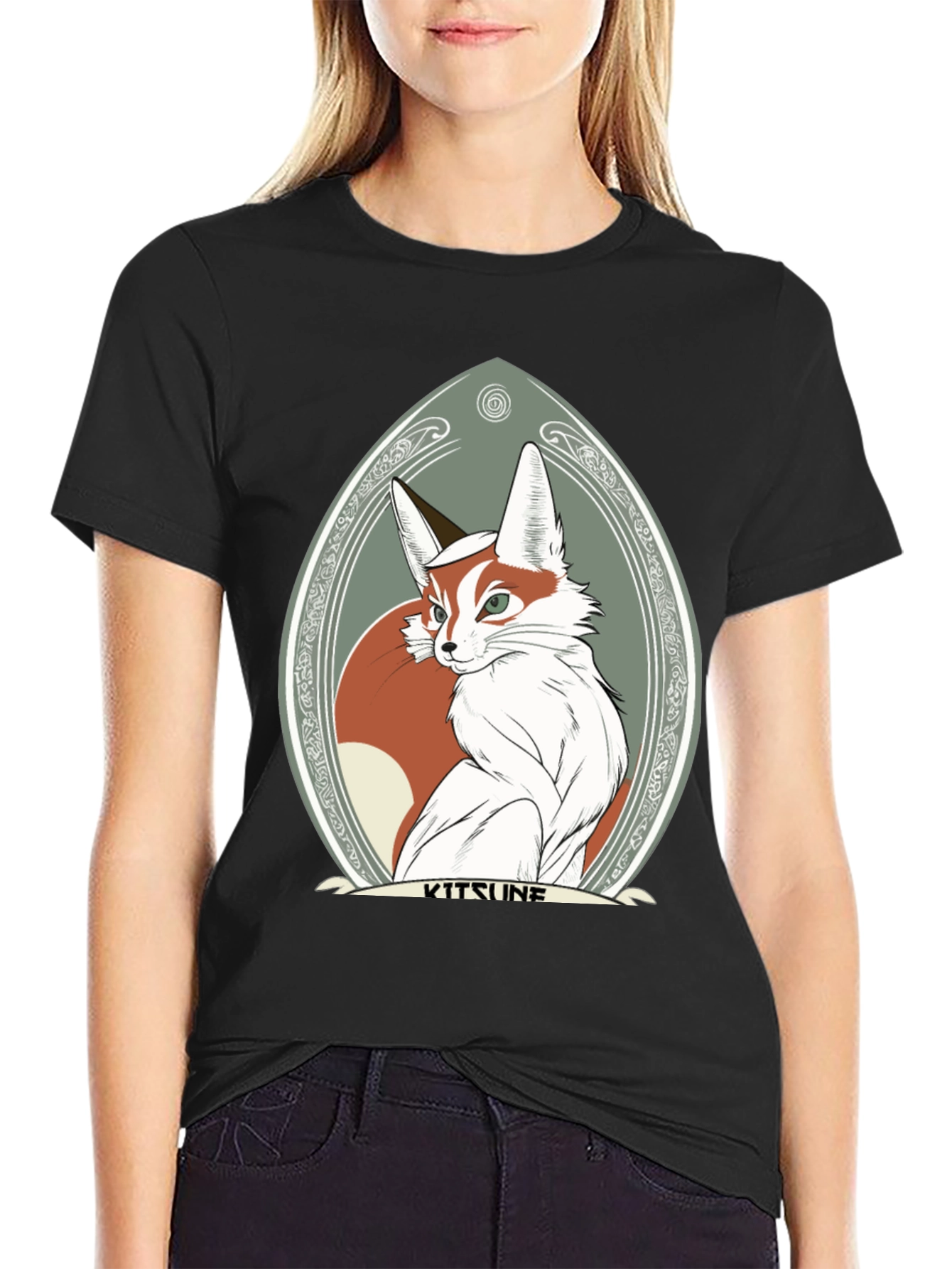 Kitsune Fox Graphic Tee - Stylish & Unique Design