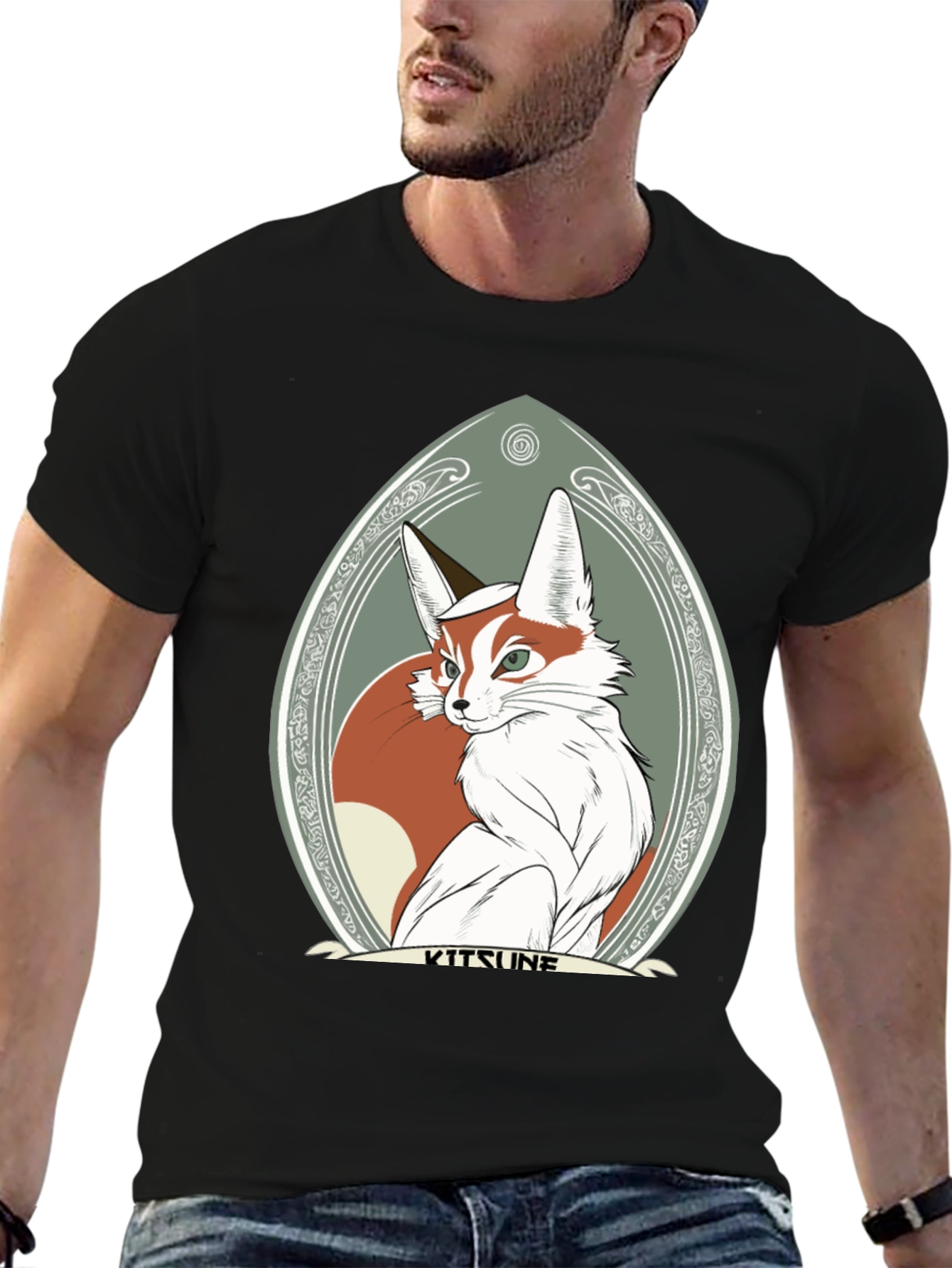 Kitsune Fox Graphic Tee - Stylish & Unique Design