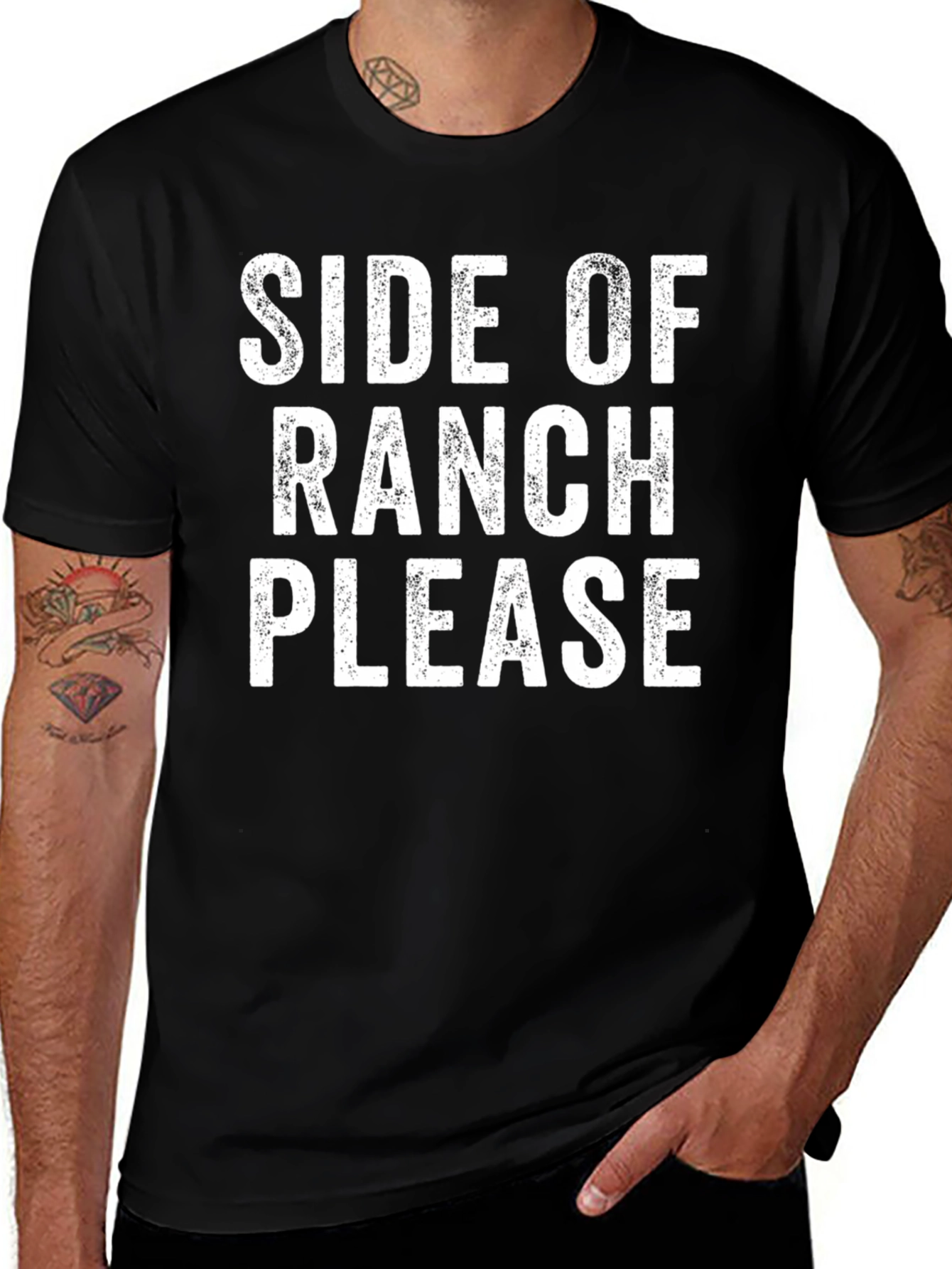 Side of Ranch Please T-Shirt - Funny Foodie Tee
