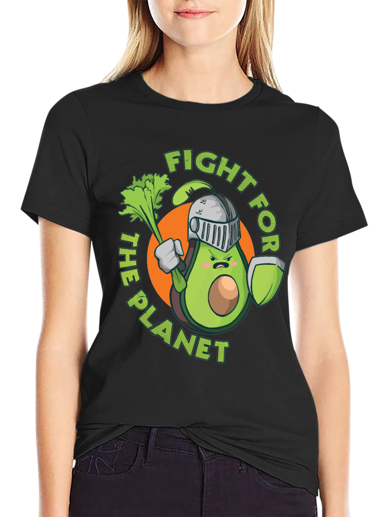 Fight for the Planet Avocado Knight Graphic Tee