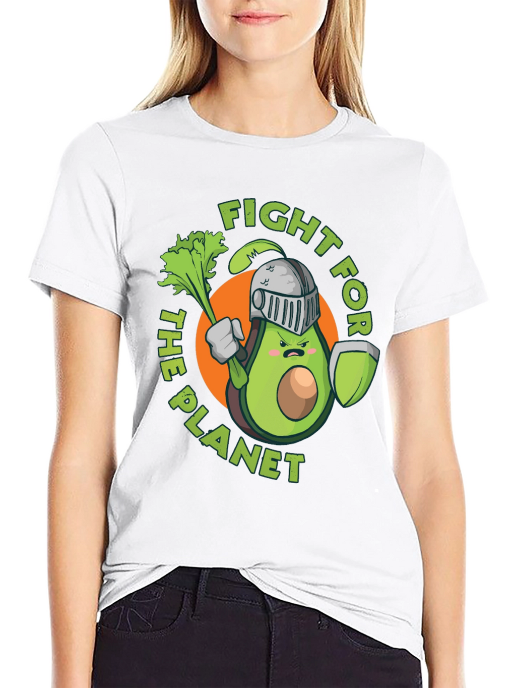 Fight for the Planet Avocado Knight Graphic Tee