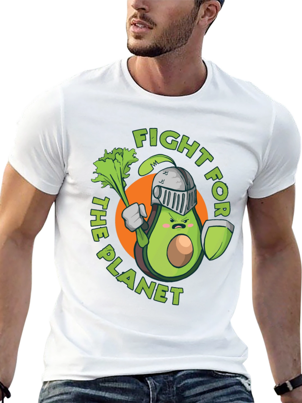 Fight for the Planet Avocado Knight Graphic Tee