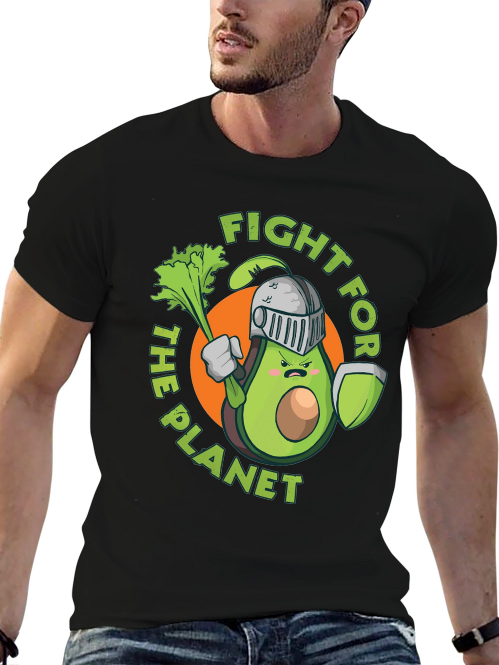 Fight for the Planet Avocado Knight Graphic Tee