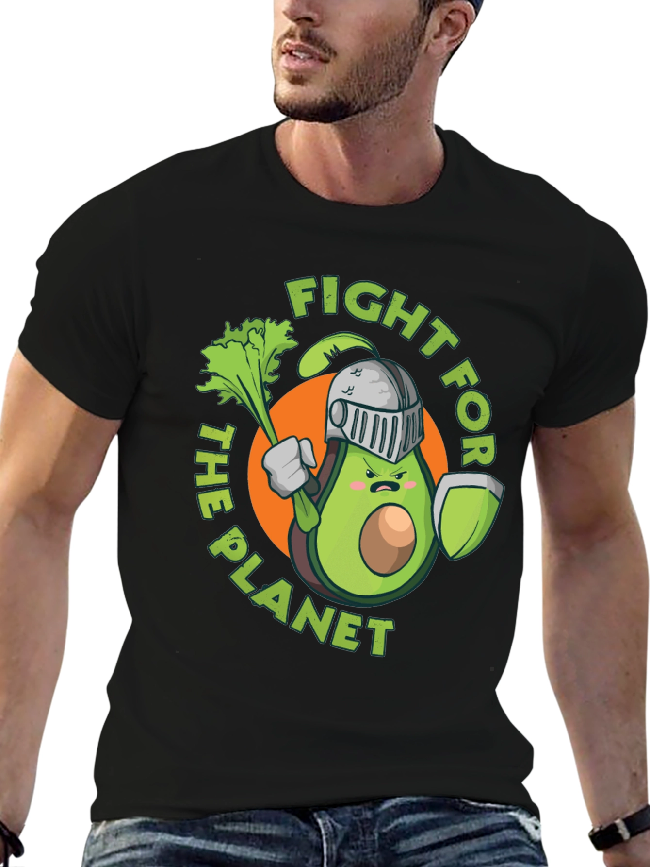 Fight for the Planet Avocado Knight Graphic Tee