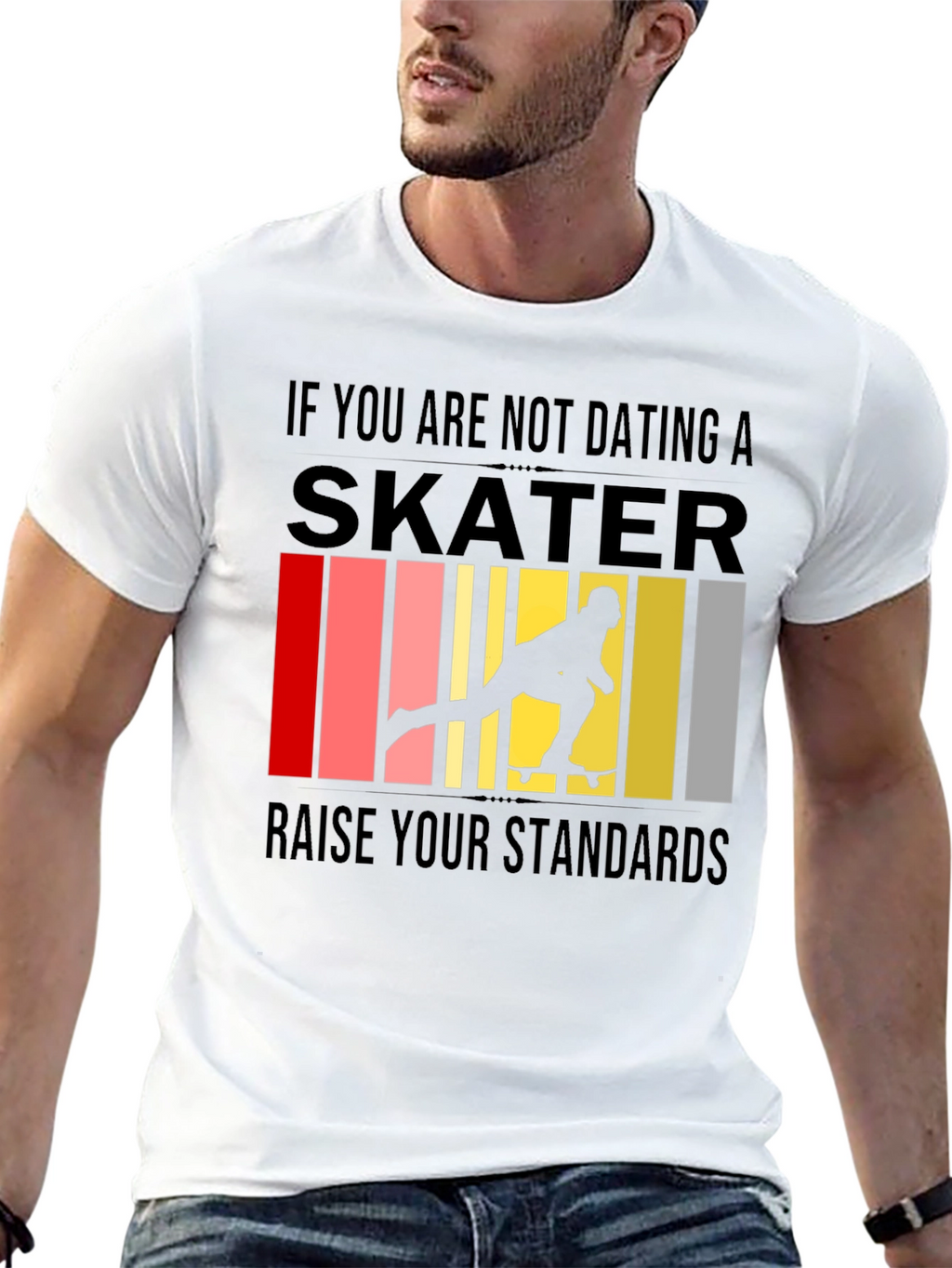 Skater Graphic T-Shirt - Raise Your Standards